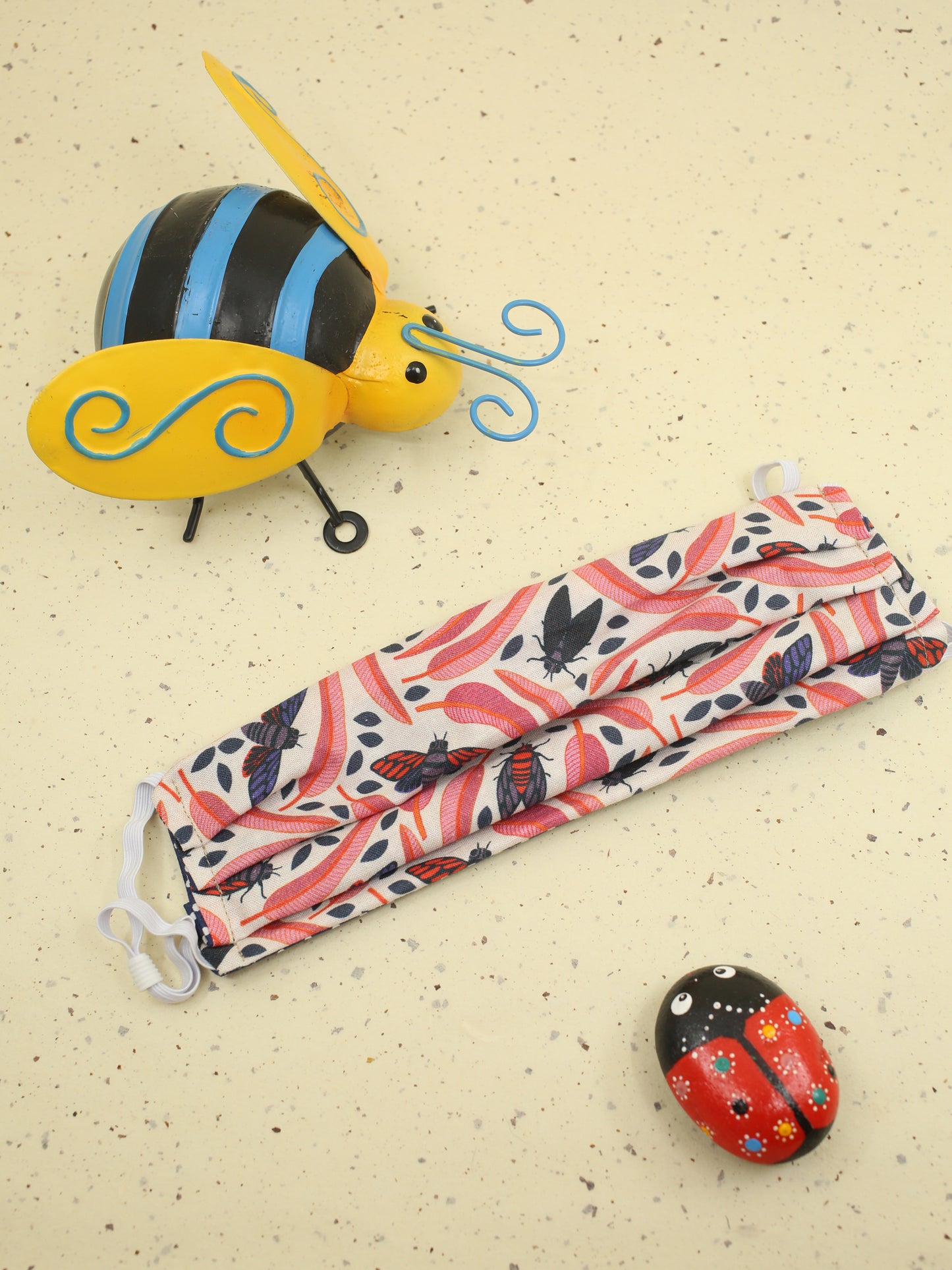Red cicadas Face Mask