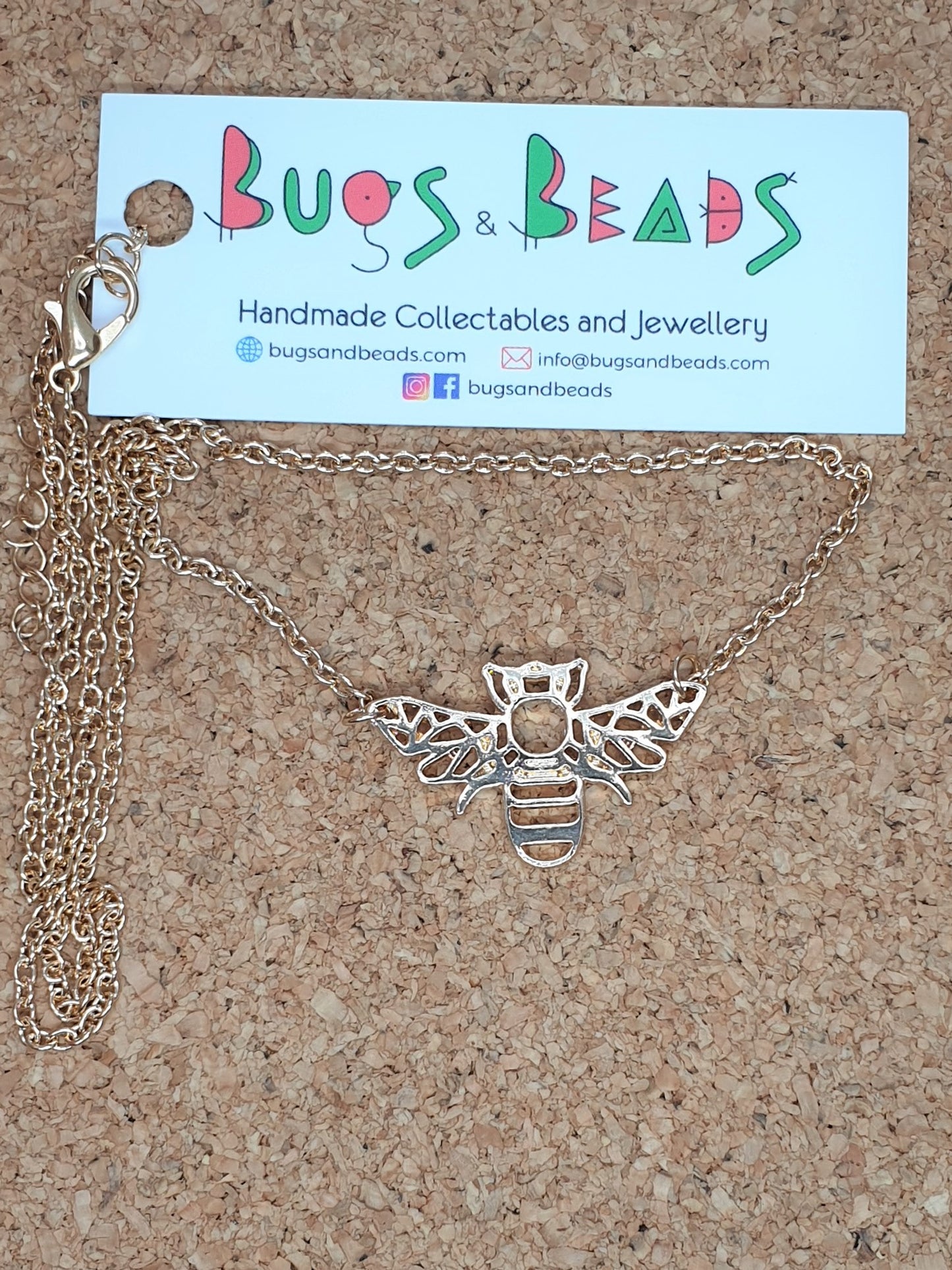 Bee Necklace - Golden