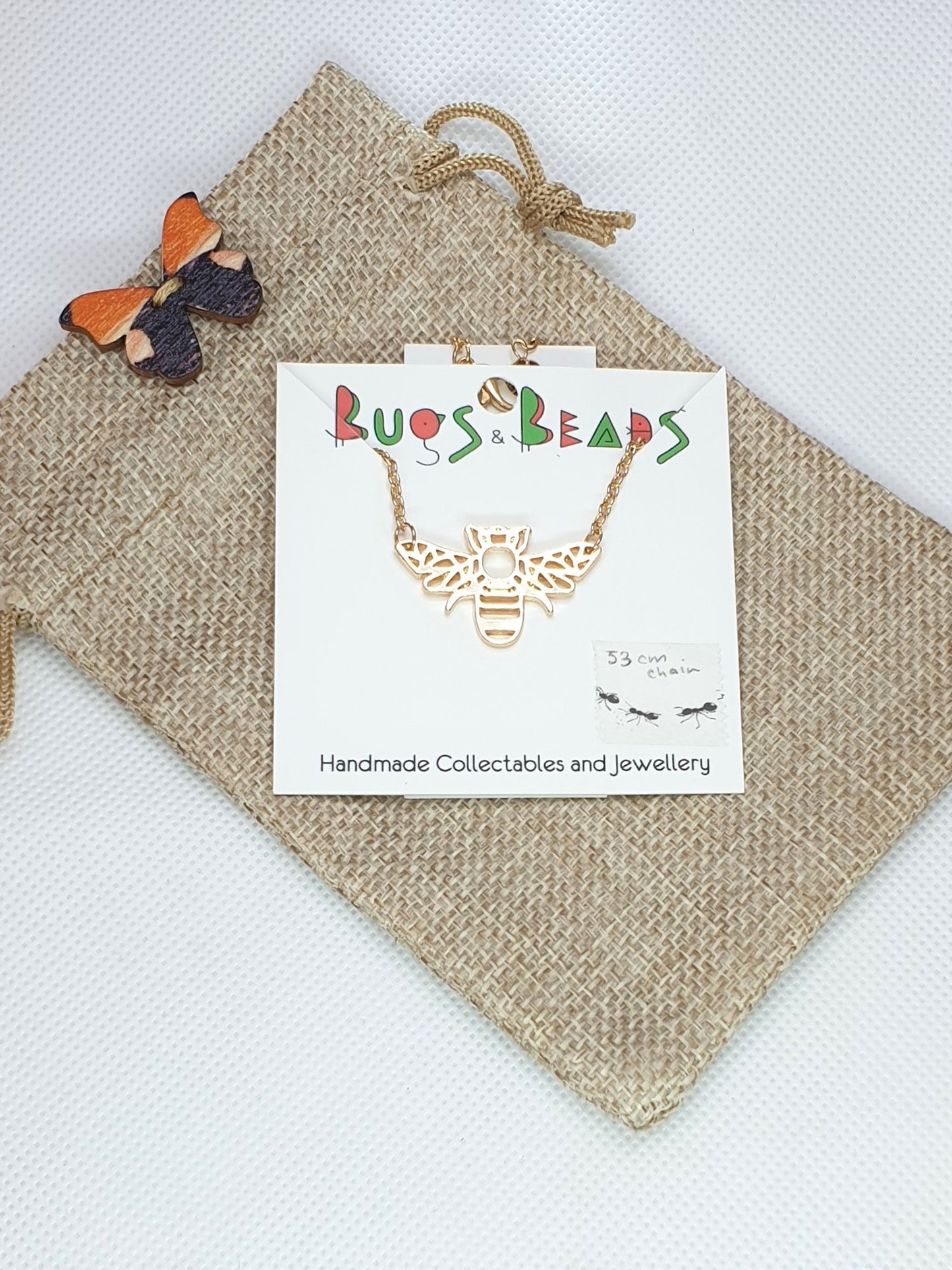 Bee Necklace - Golden
