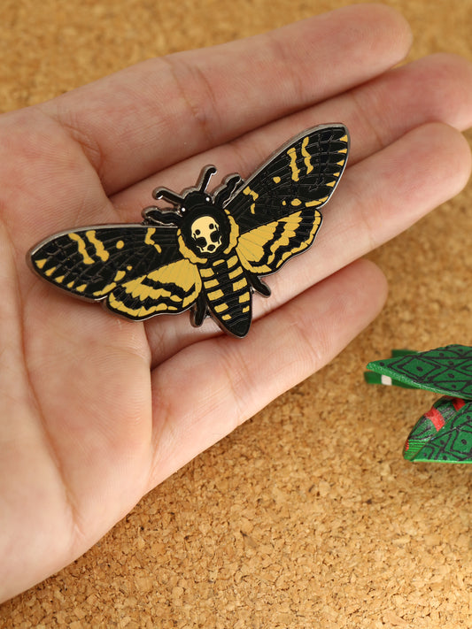 Death's-head hawkmoth pin