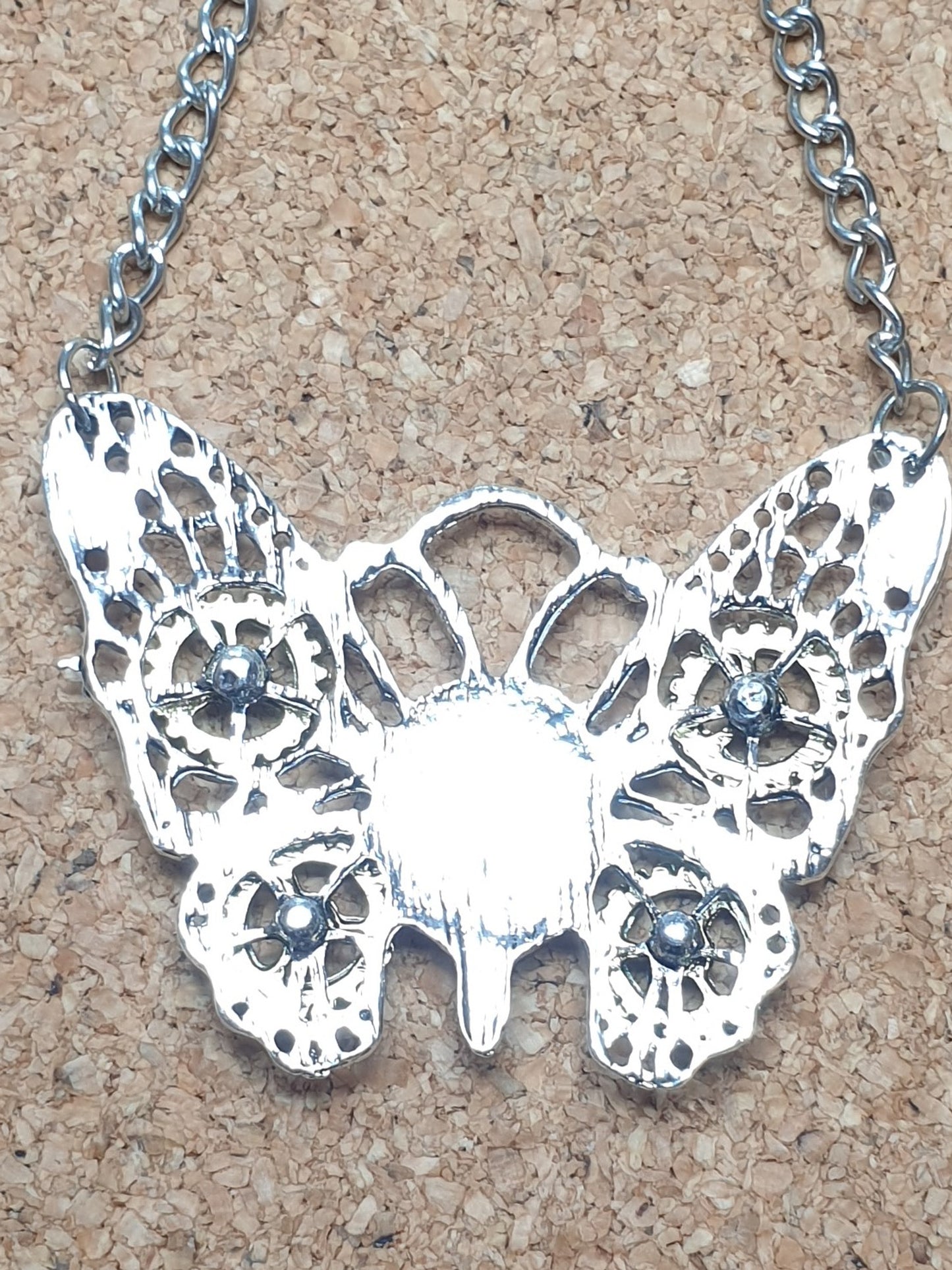 Vintage Steampunk Butterfly - Silver