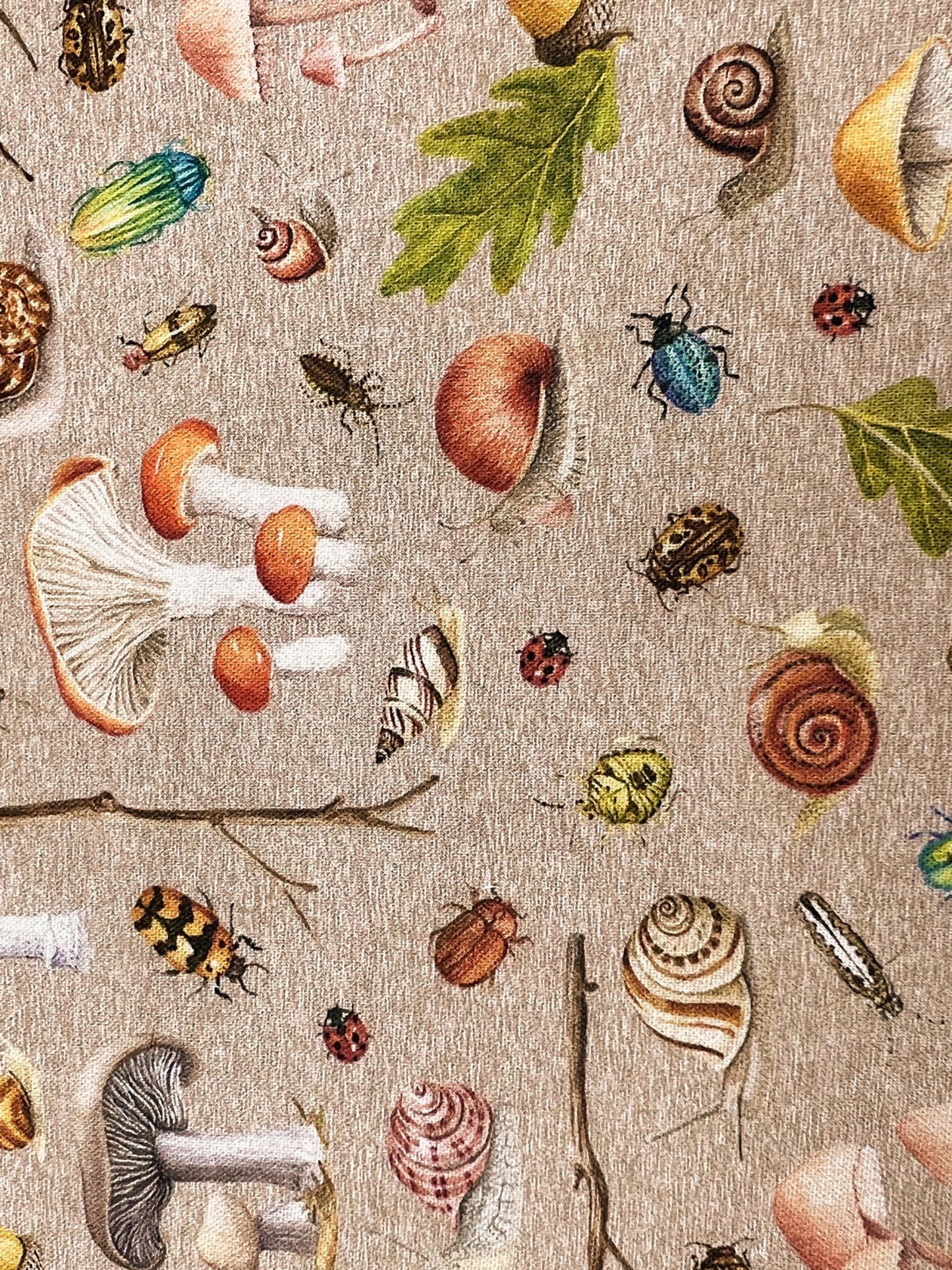 Mushrooms and Bugs Face Mask