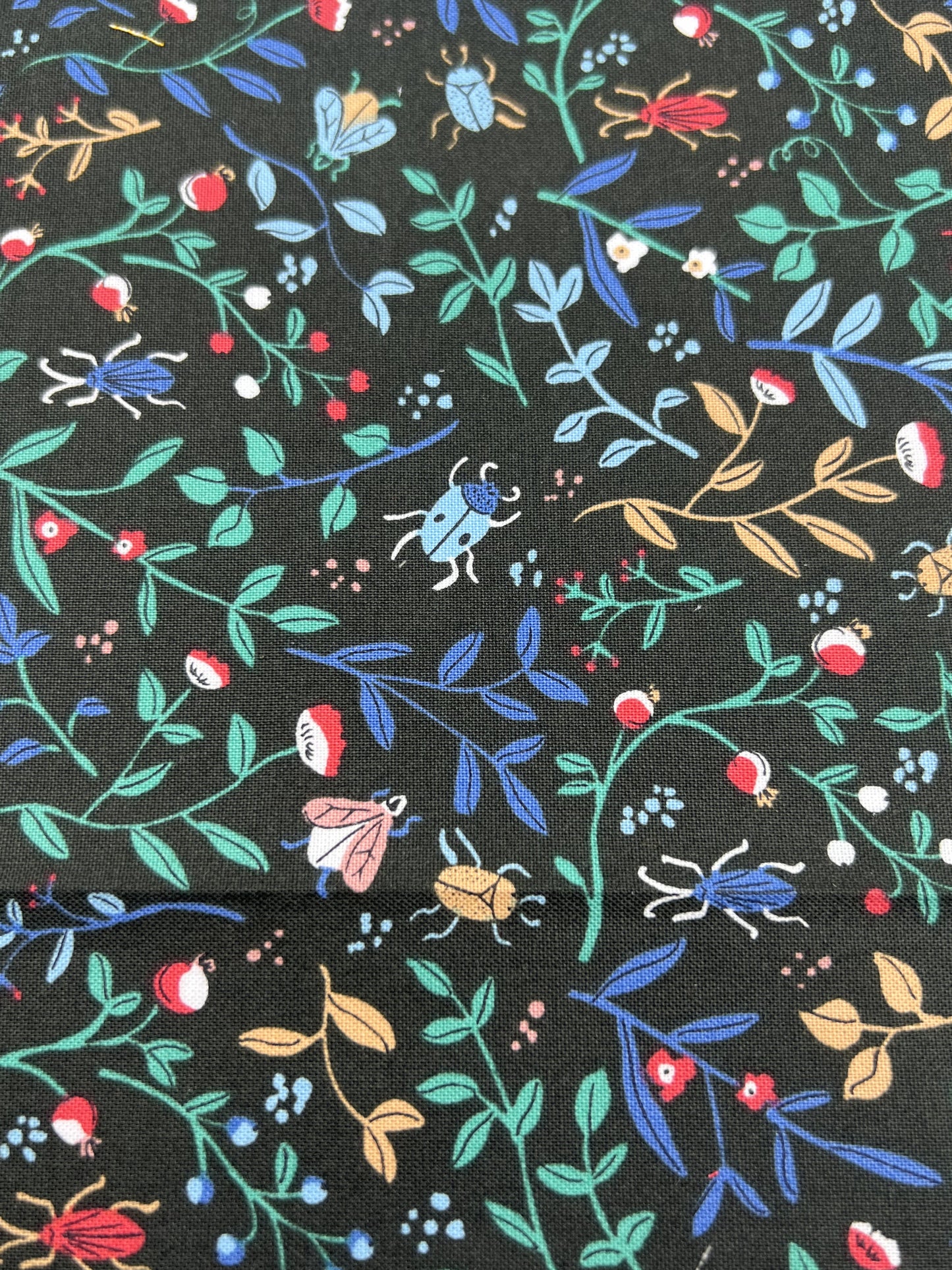 Flora and Beetles Face Mask