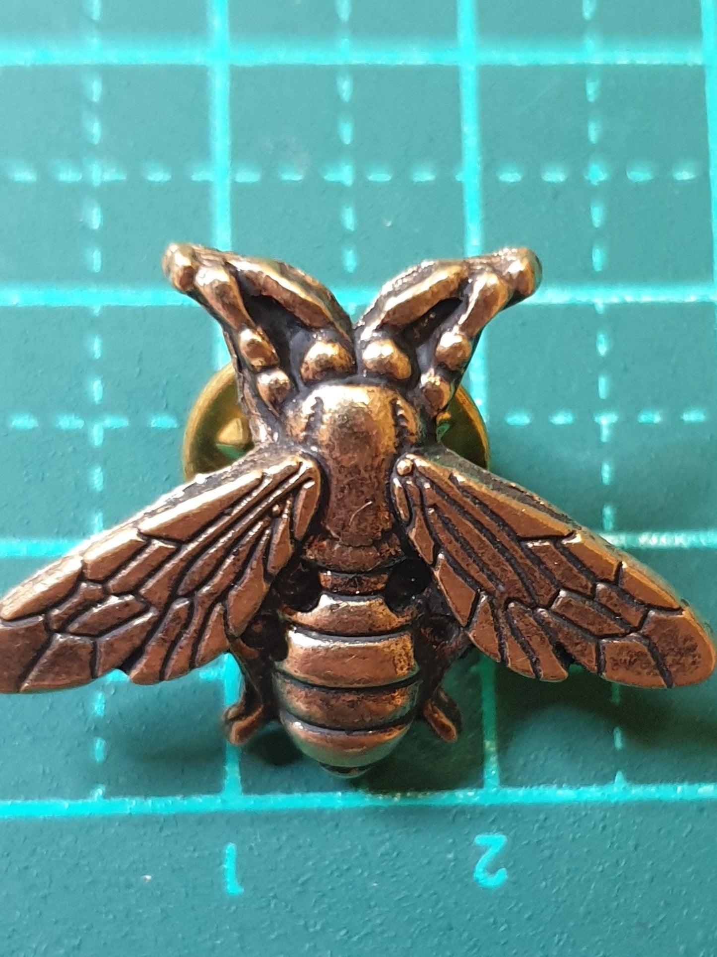 2 Wasp Brooches - Gold and Silver Small