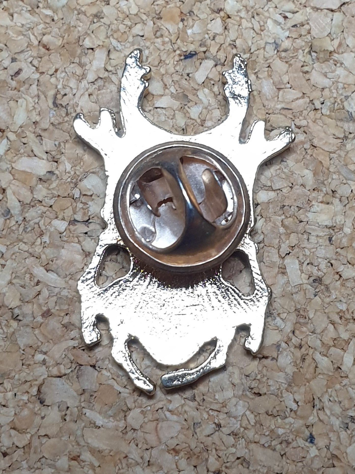 Stag Beetle pin - Gold