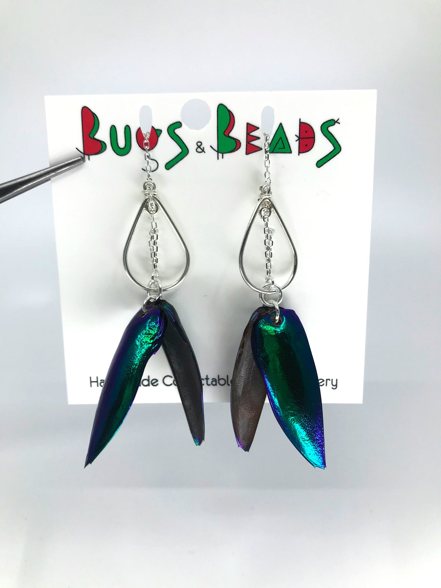 Teardrop Chandelier - Sterling Silver