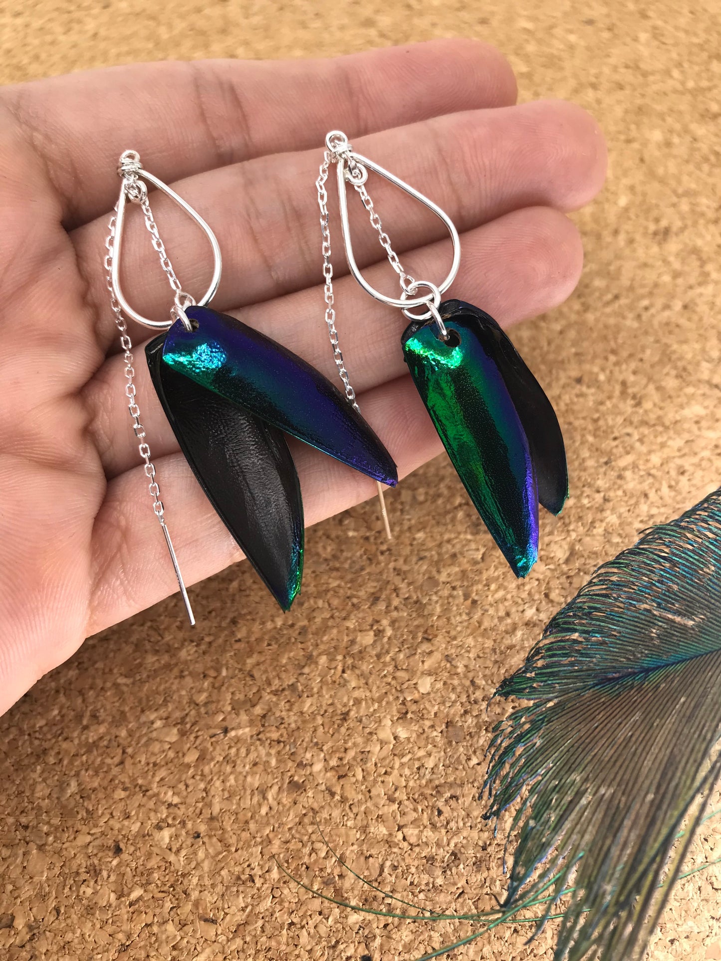 Teardrop Chandelier - Sterling Silver