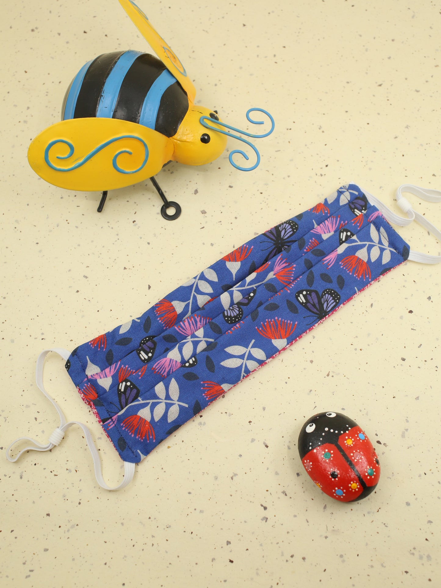 Flowers and Butterflies Face Mask