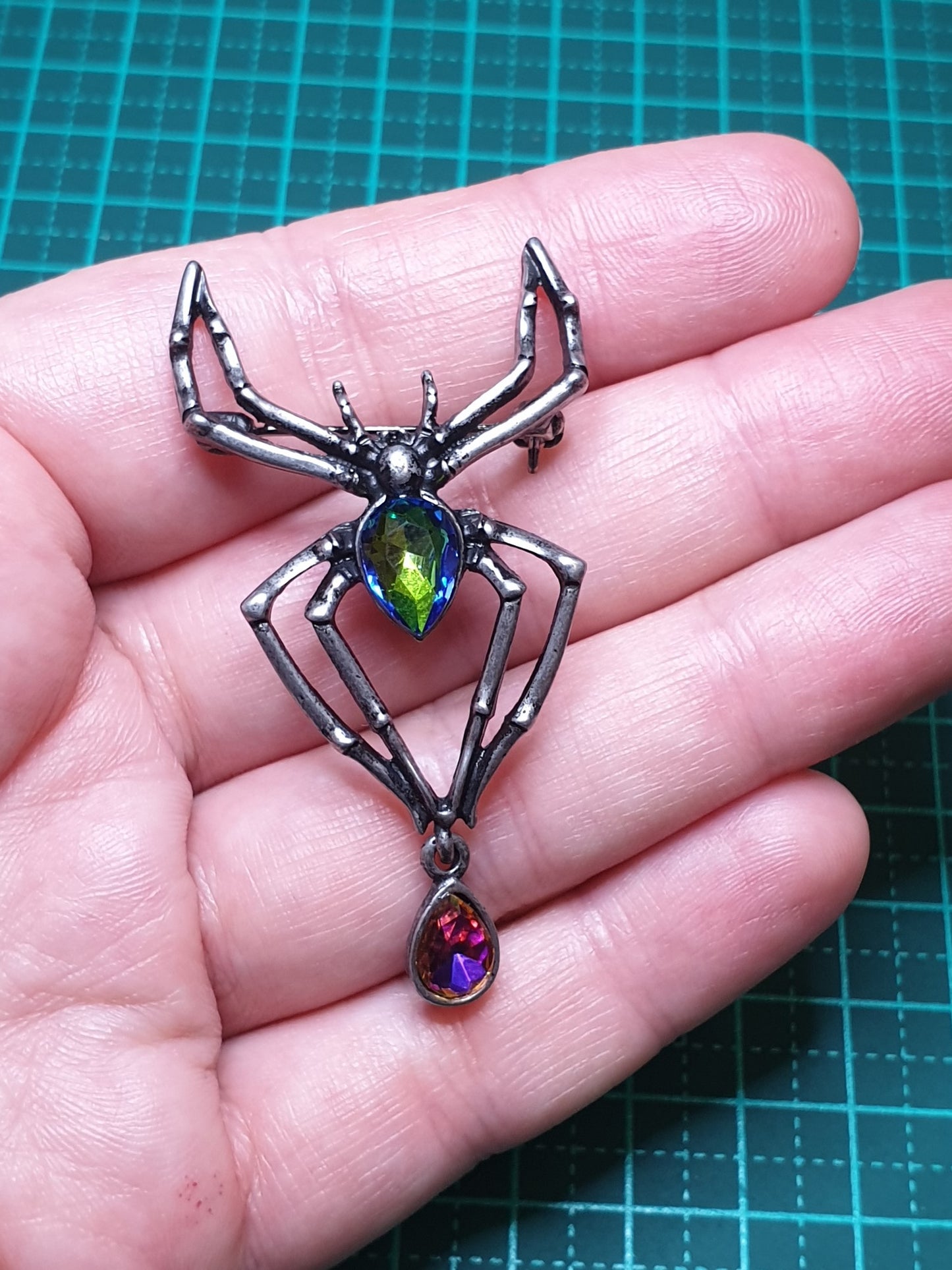 Jewel Spider Brooch