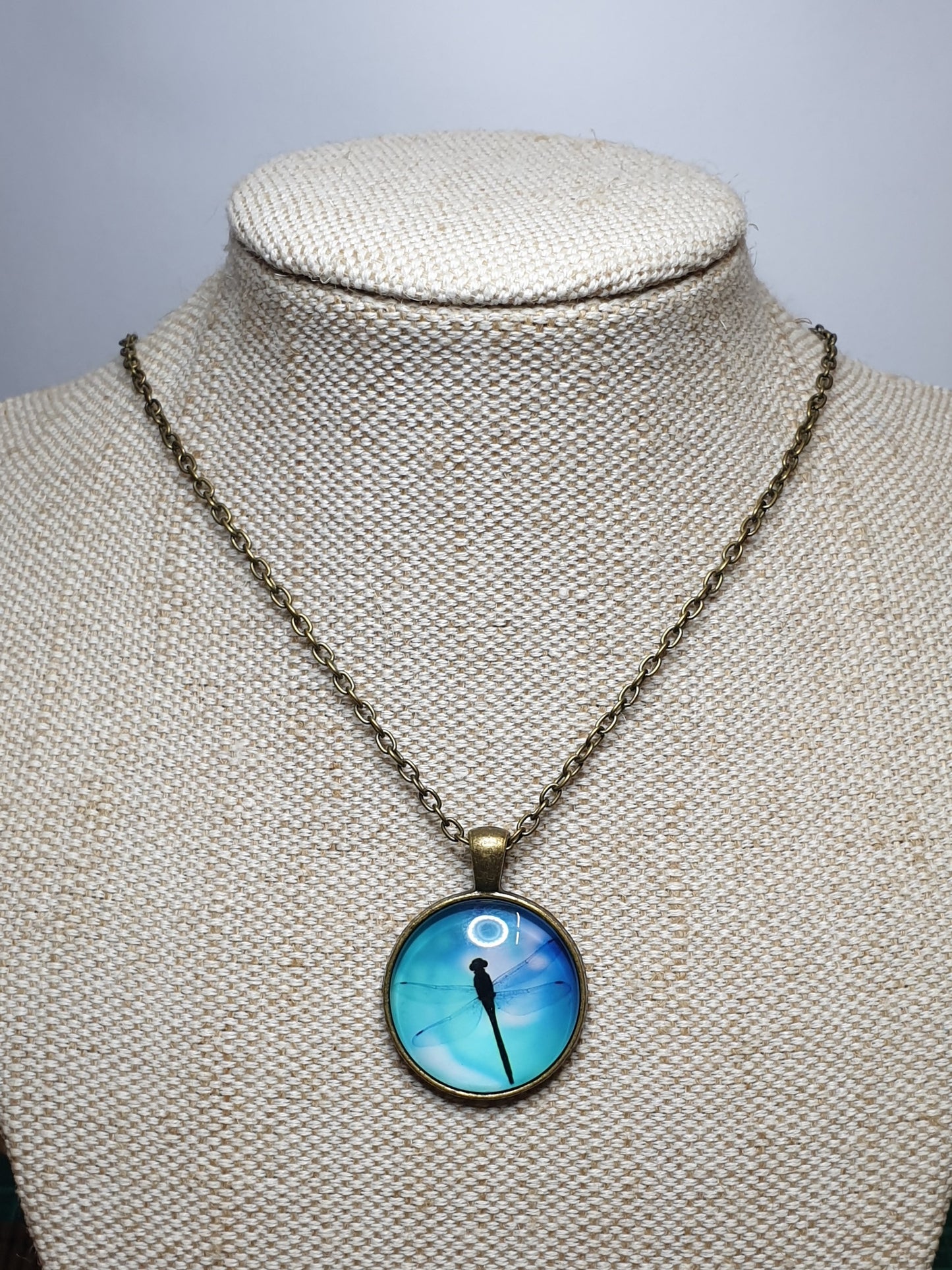 Dragonfly Necklace - Clear Wings