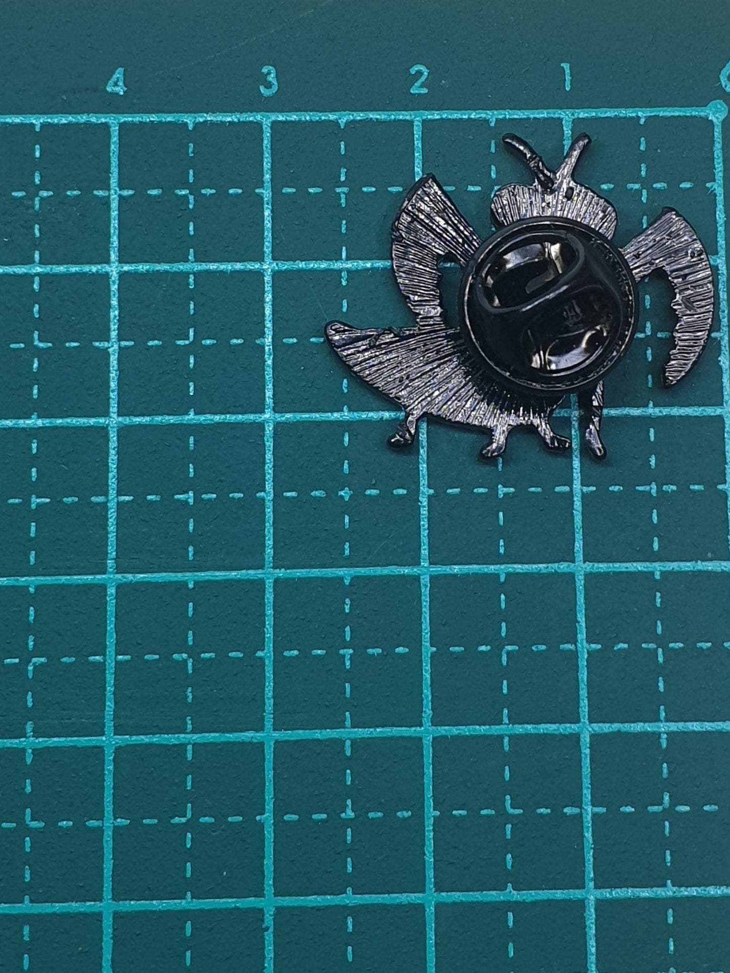 Praying Mantis cartoon pin