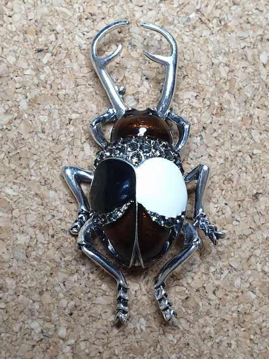 Stag Beetle Brooch - Bipolar