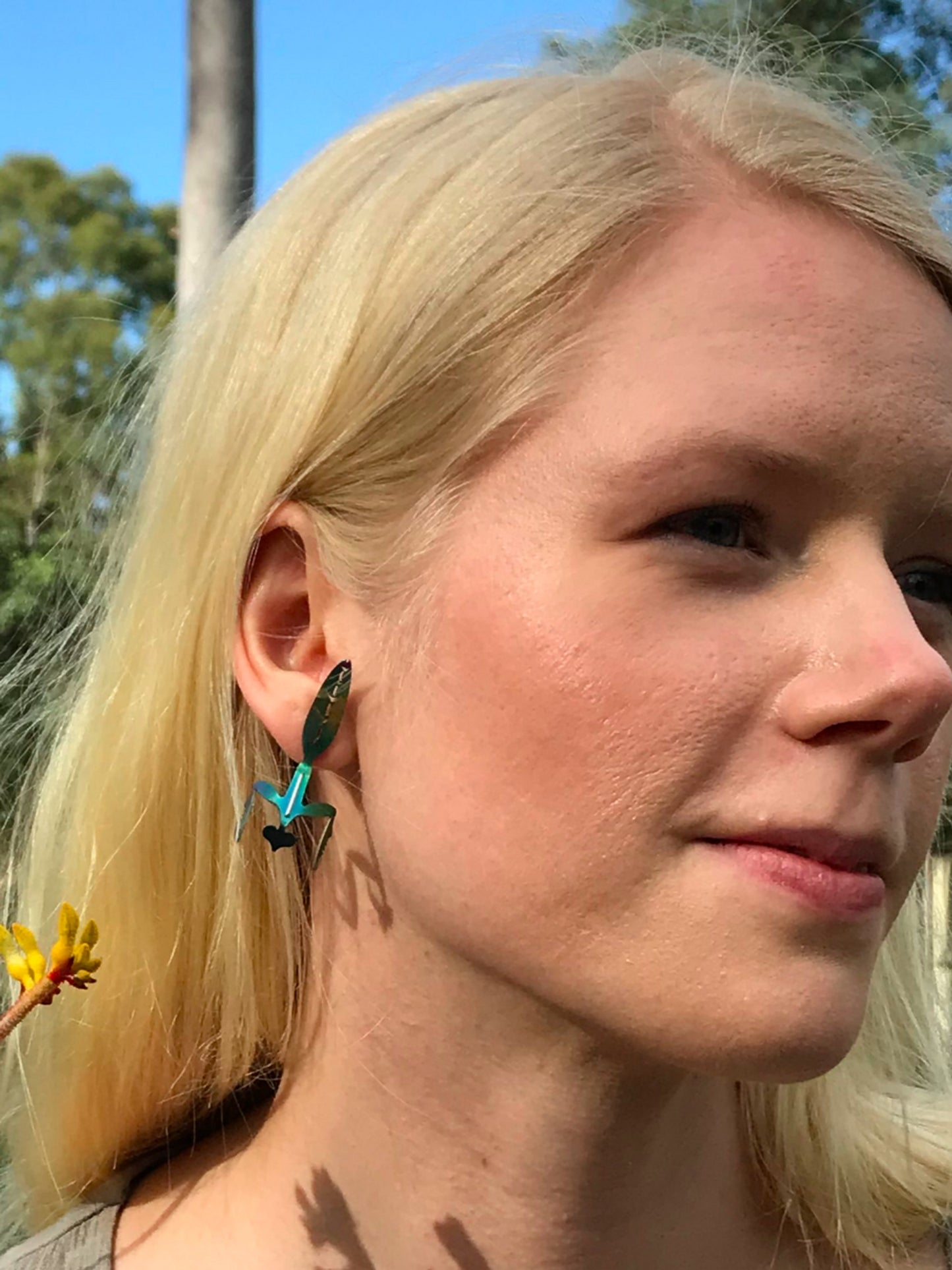 Titanium Mantis Studs
