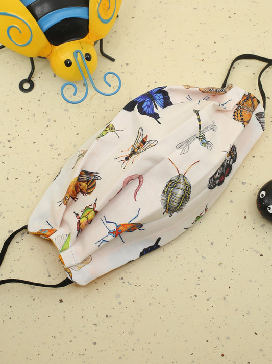 Australian Native Insects in White Face Mask