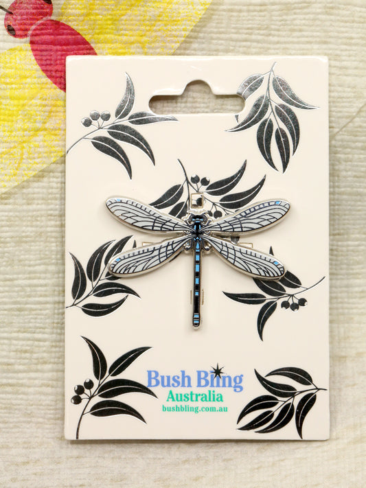 Blue damselfly pin