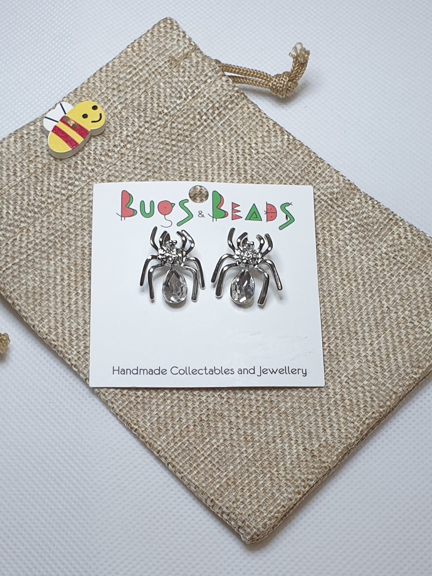 Spider Studs - Silver