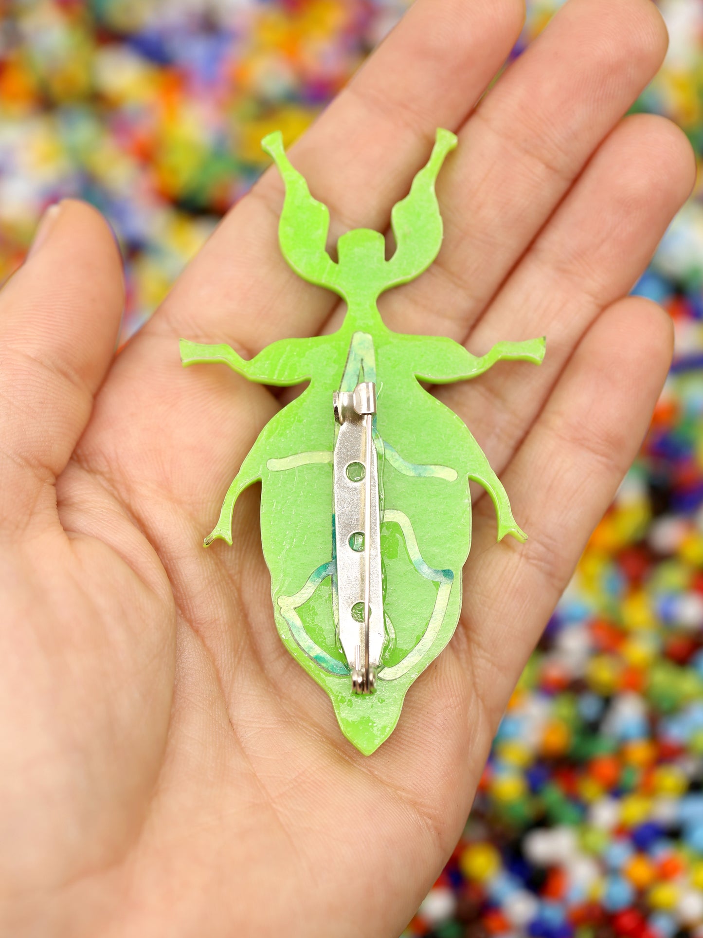 Monteith's Leaf-insect brooch