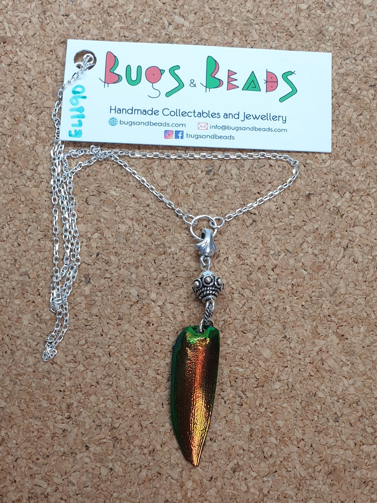 Bead cap pendant - Sterling Silver