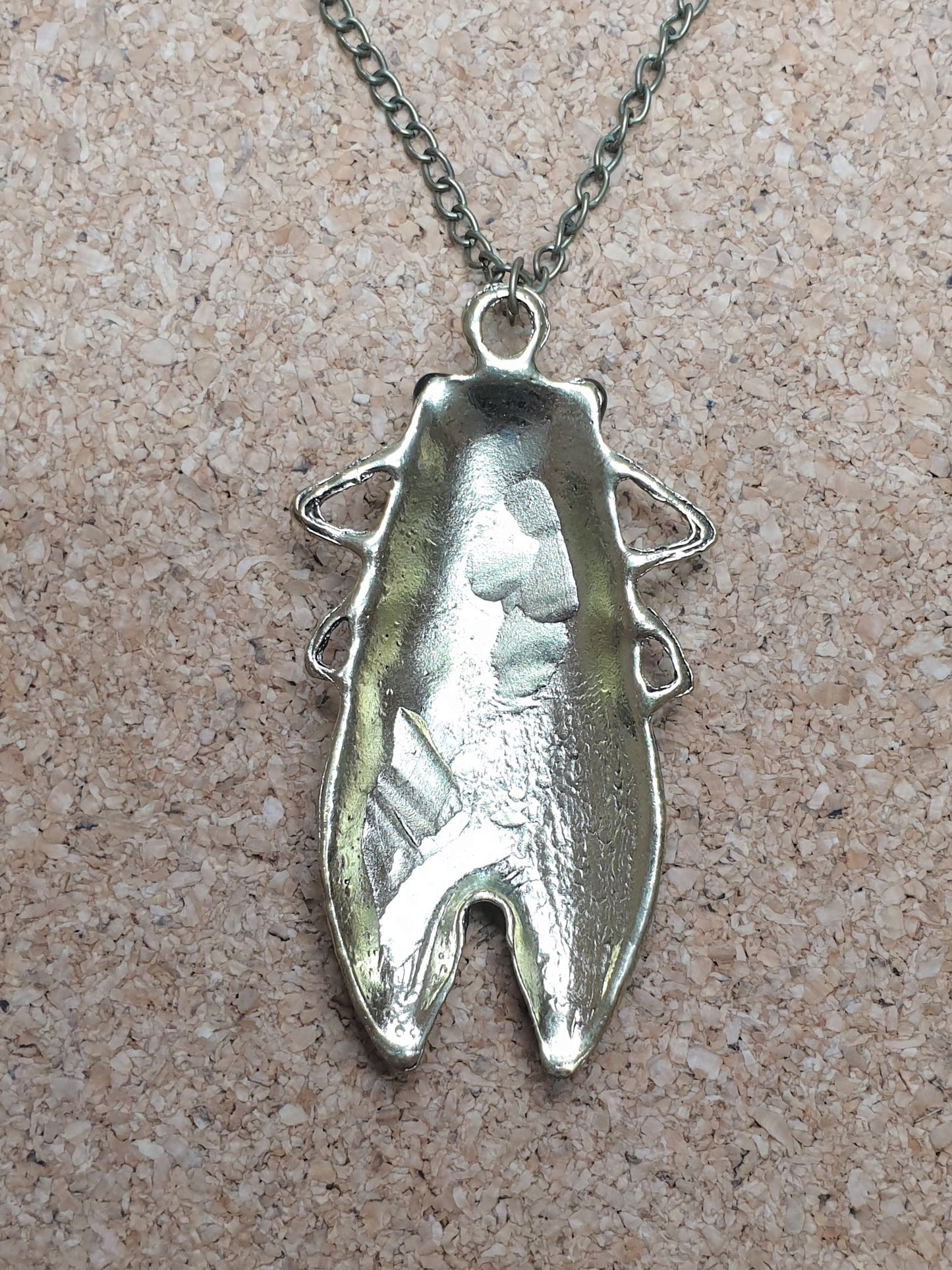 Cicada Necklace - Bronze