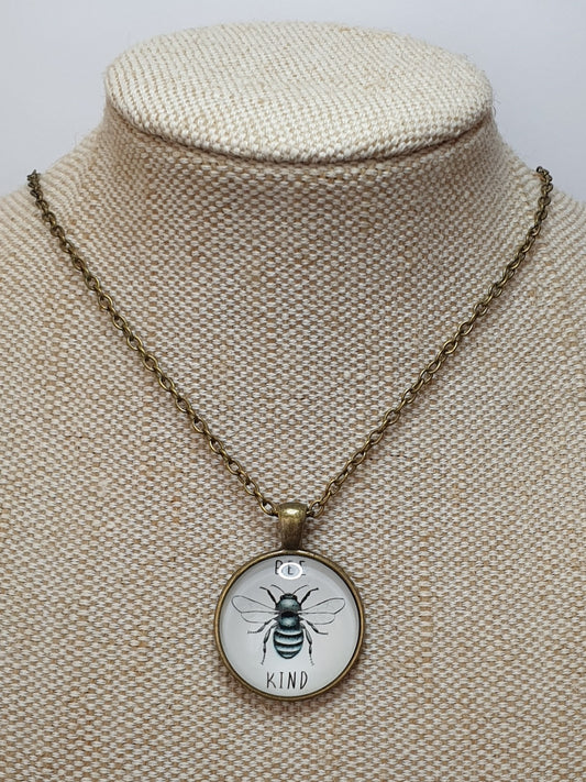 Bee Kind Necklace - Bronze