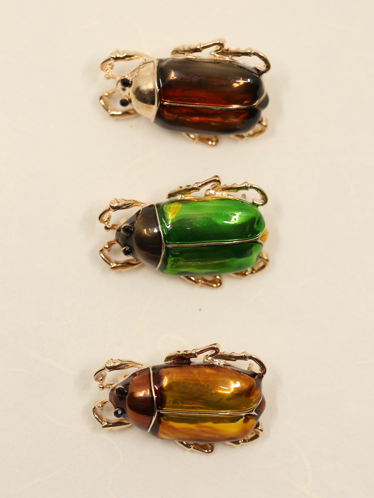 June Beetle Fashion Brooch - Gold