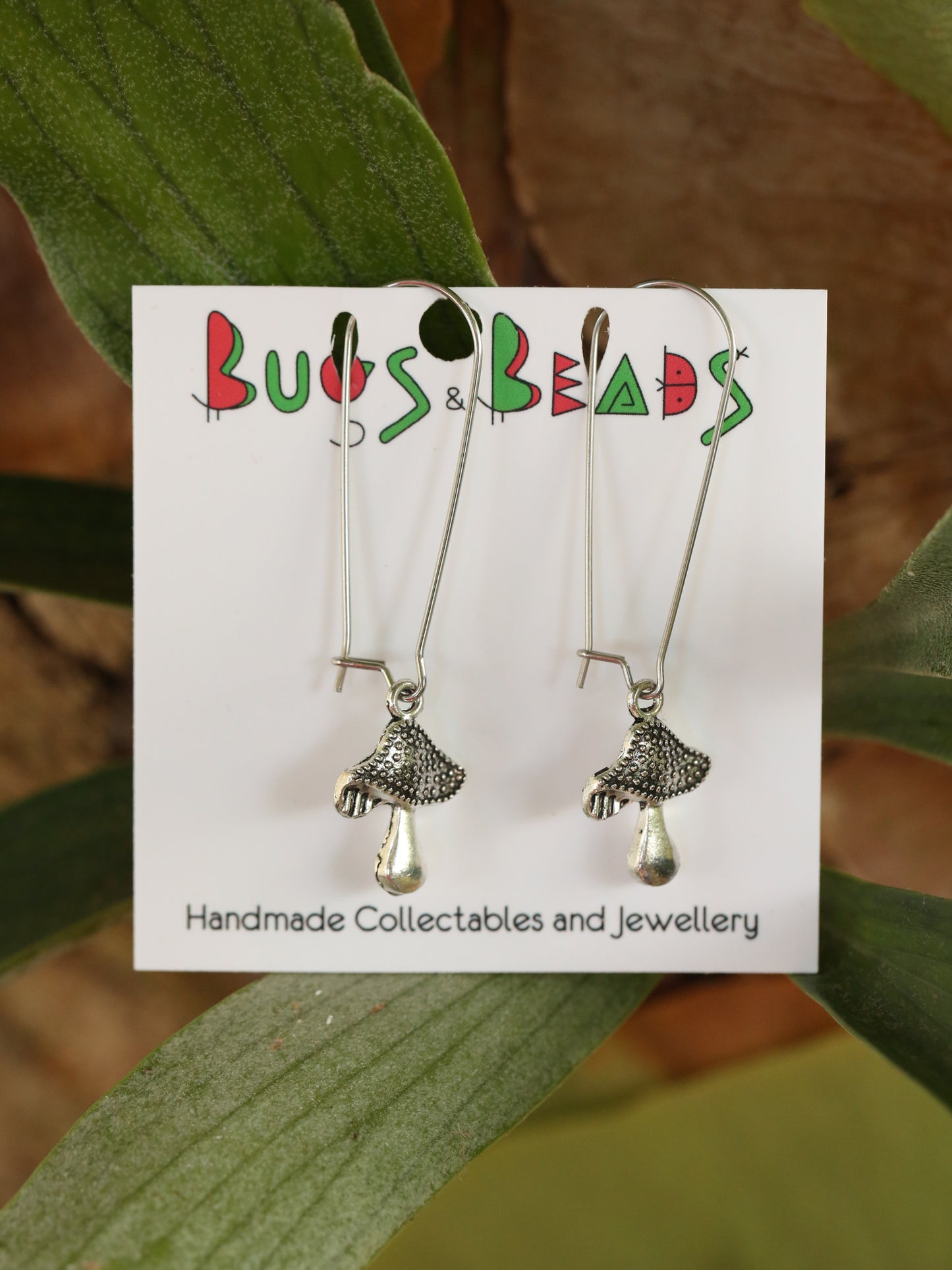Textured Mushroom earrings