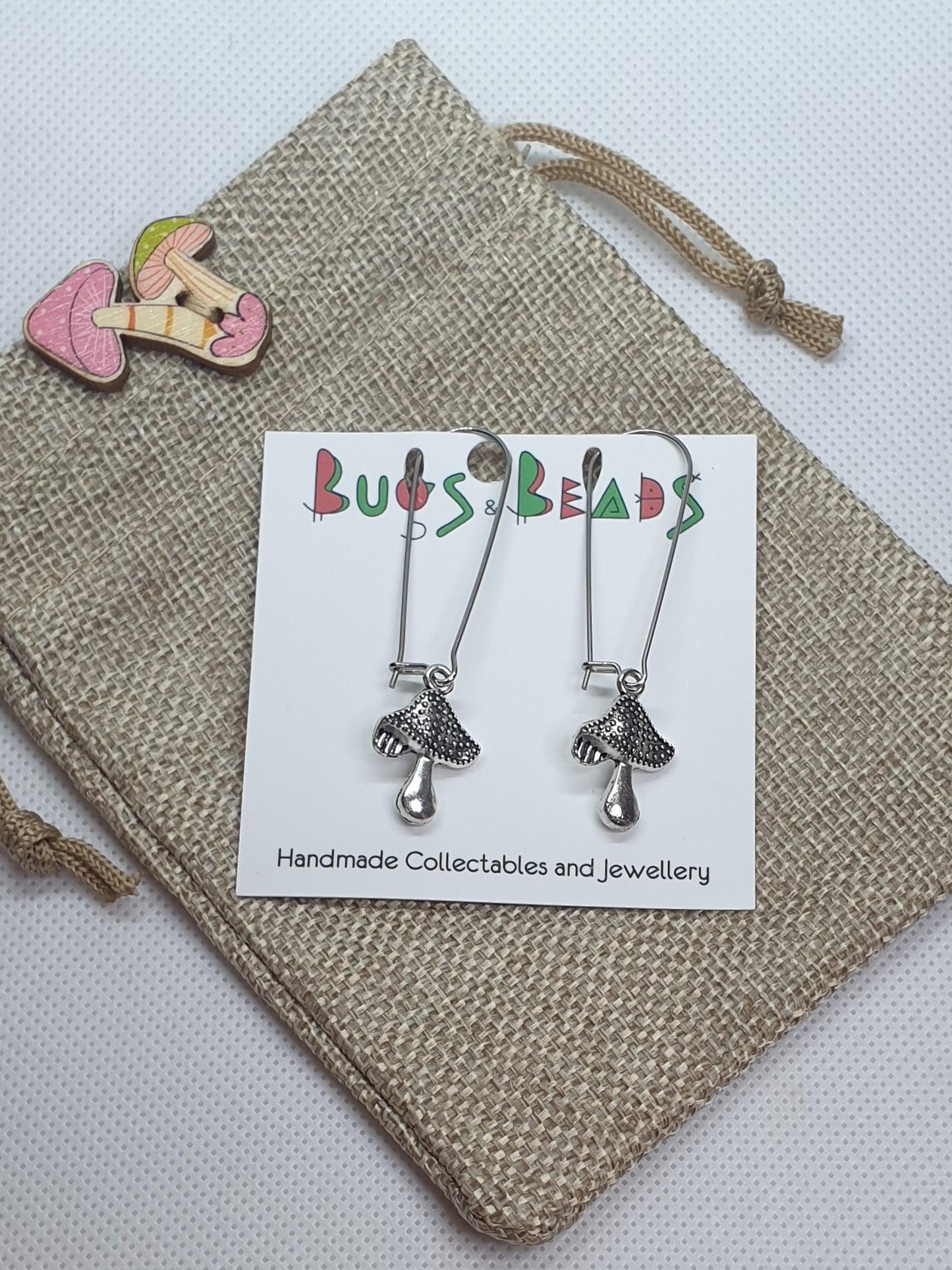 Textured Mushroom earrings