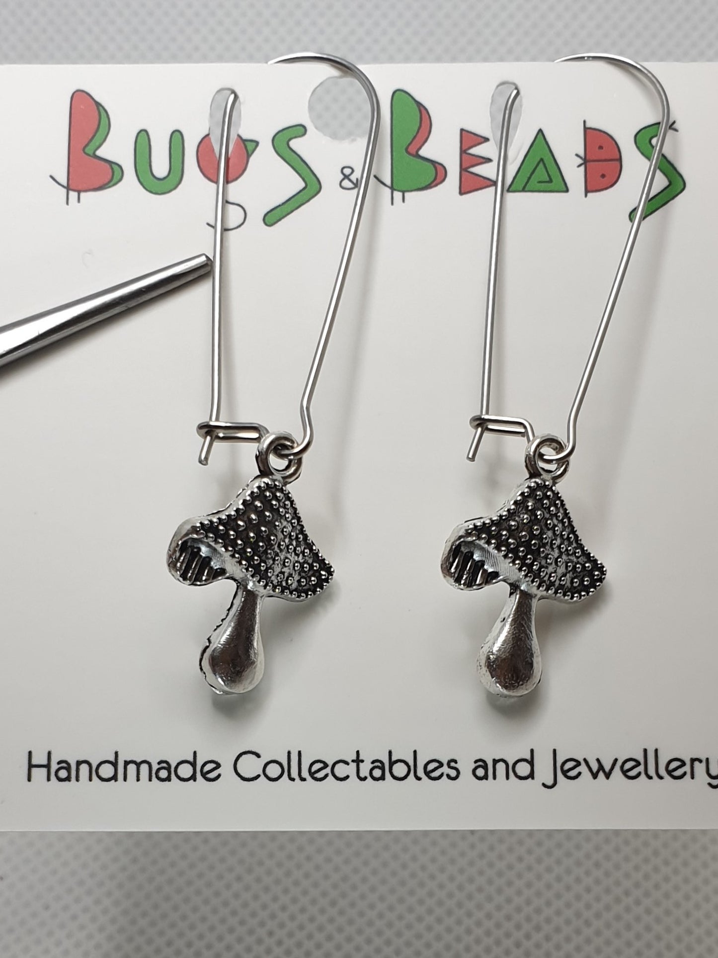 Textured Mushroom earrings