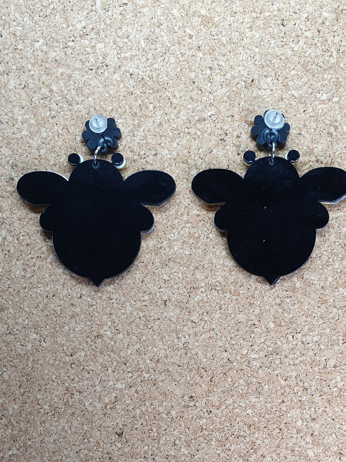 Bee Large acrylic earrings