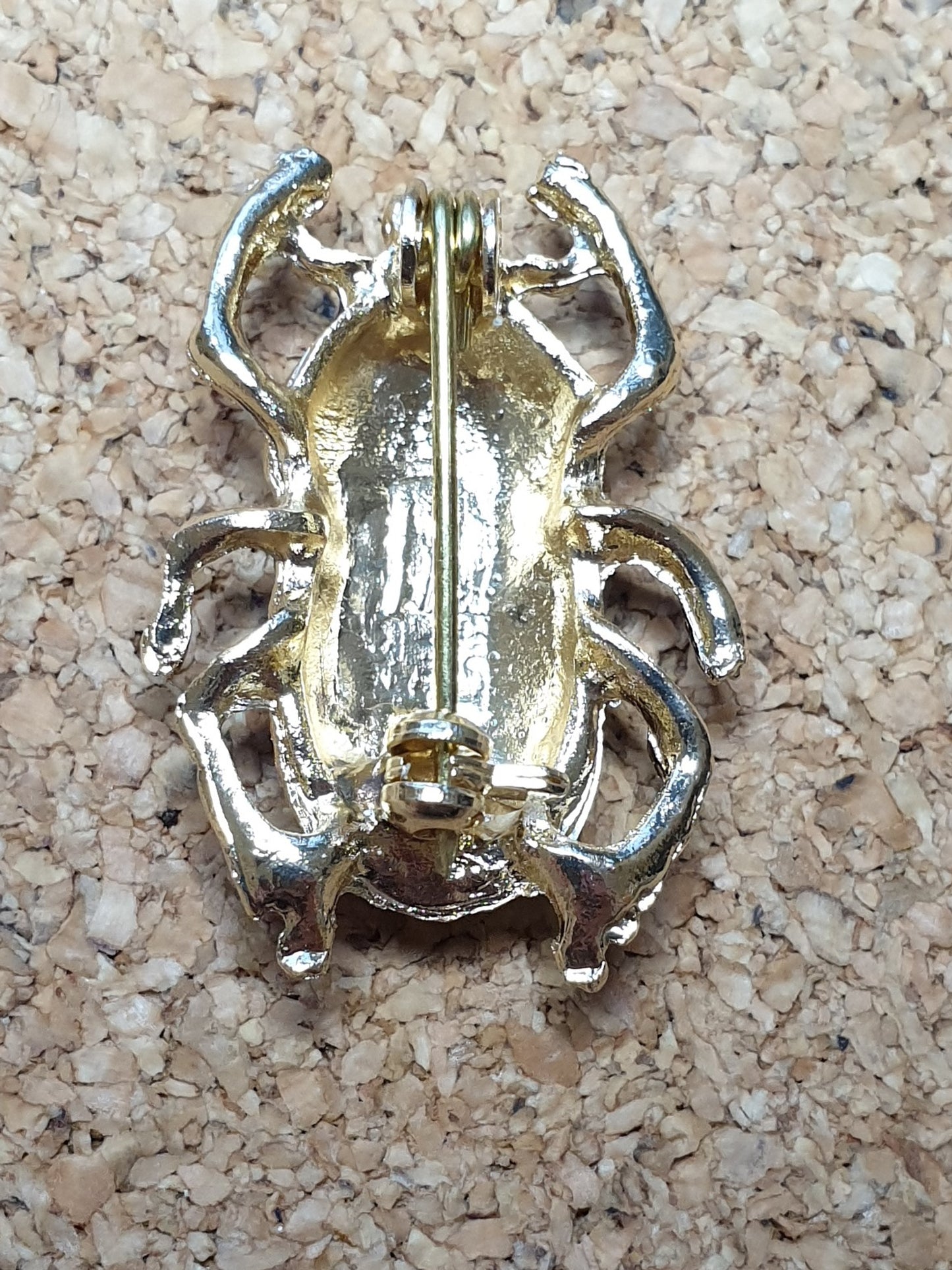 Dung Beetle Brooch - Purple