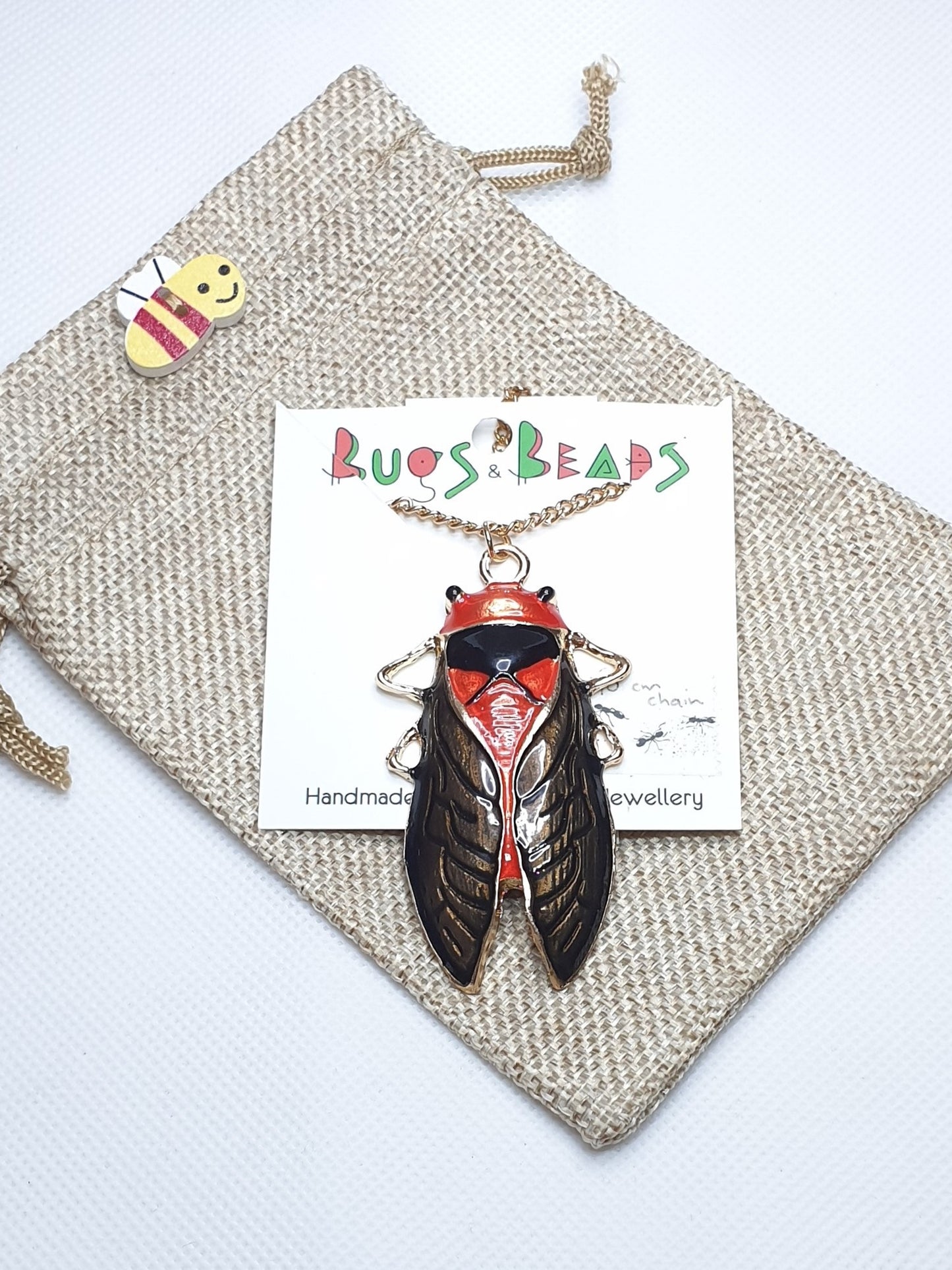 Cicada Necklace - Gold