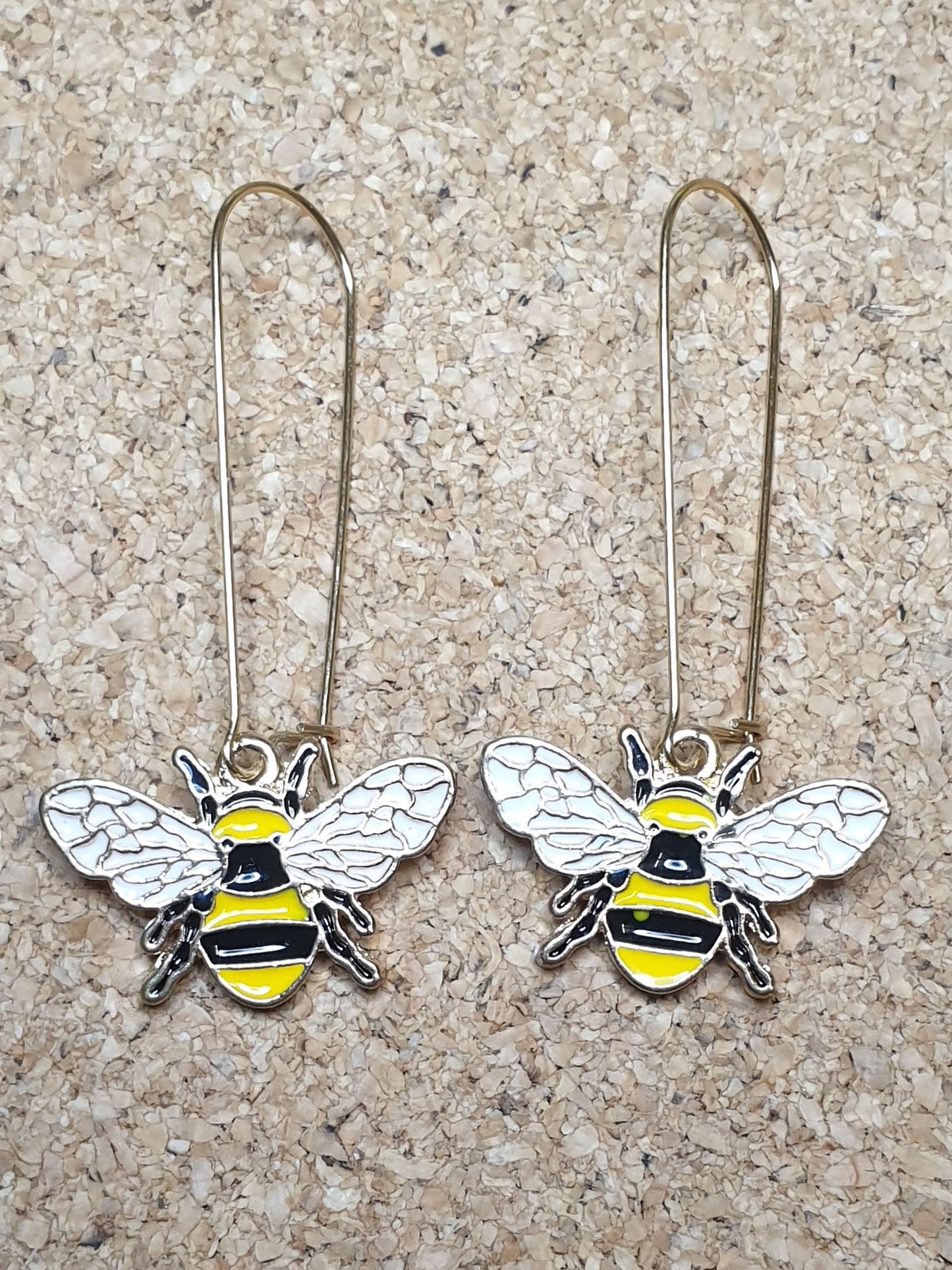 Golden Bee Long Earrings