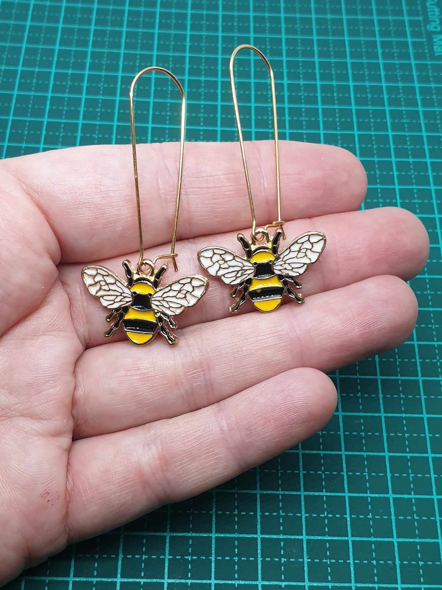 Golden Bee Long Earrings