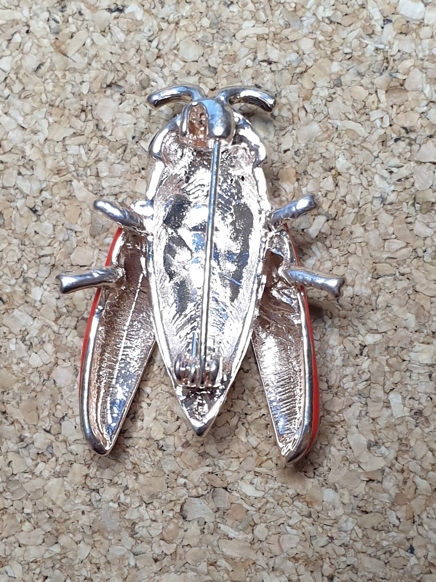 Ladybird beetle Brooch - Open Wings