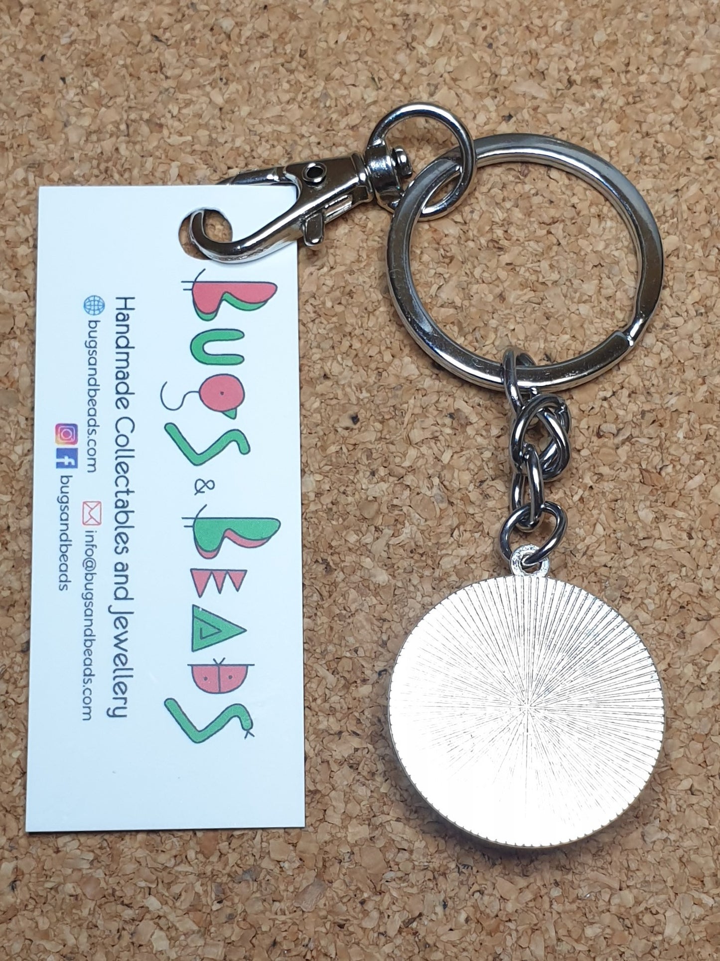 Glowing Mushrooms Keyring - Blue & Black