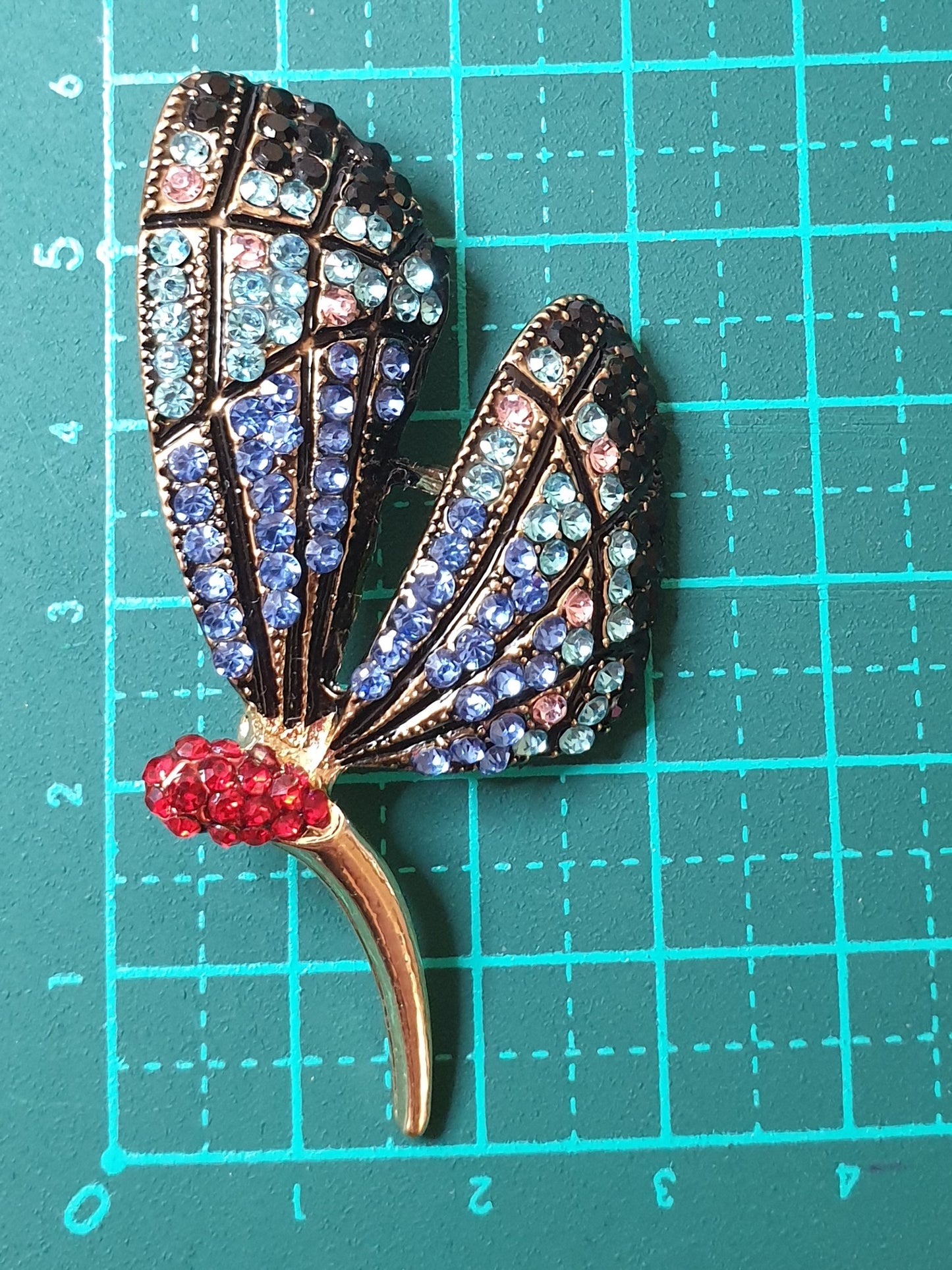 Butterfly Brooch - Blue