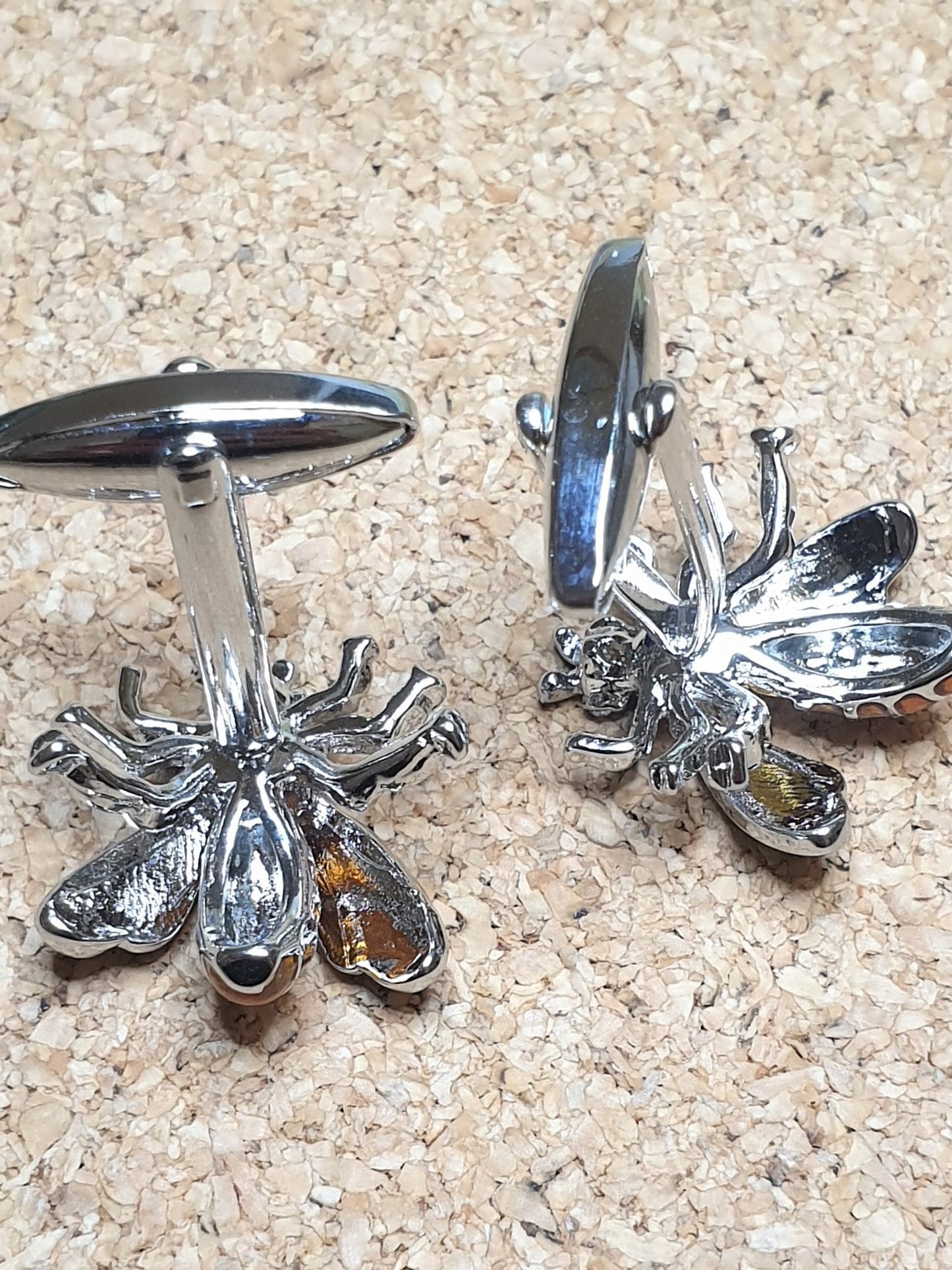 Gold Wasp Cufflinks