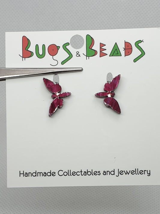 Tiny Hawkmoth stud earrings