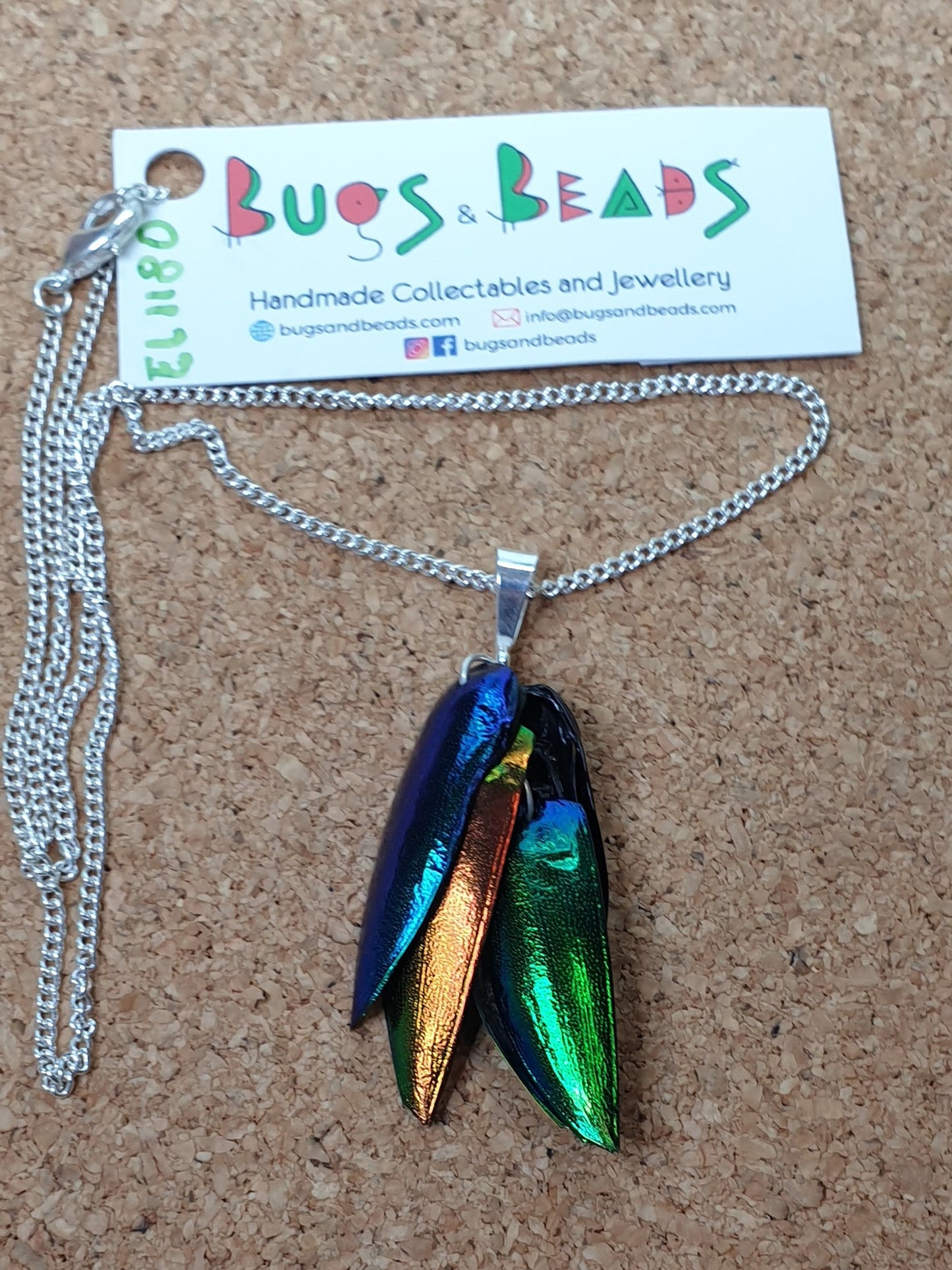 Three colours pendant - Sterling Silver