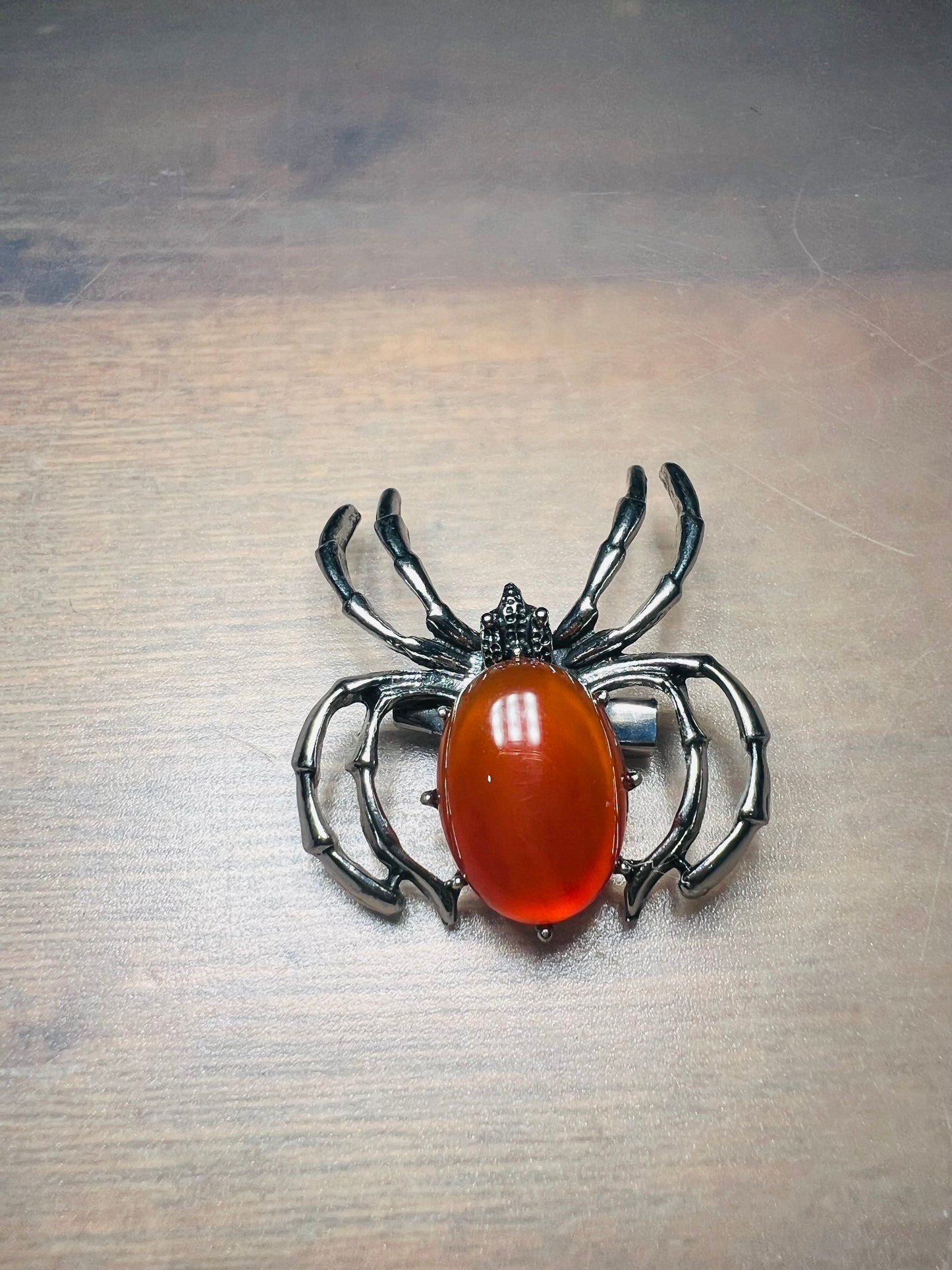 Spider Brooch - Black