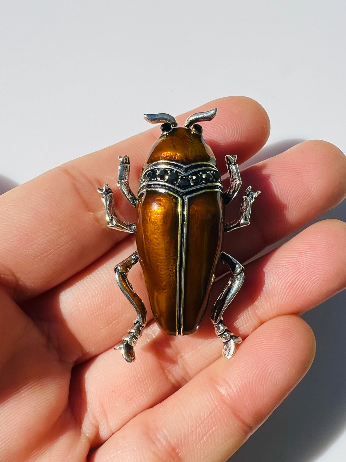 Jewel Beetle Brooch