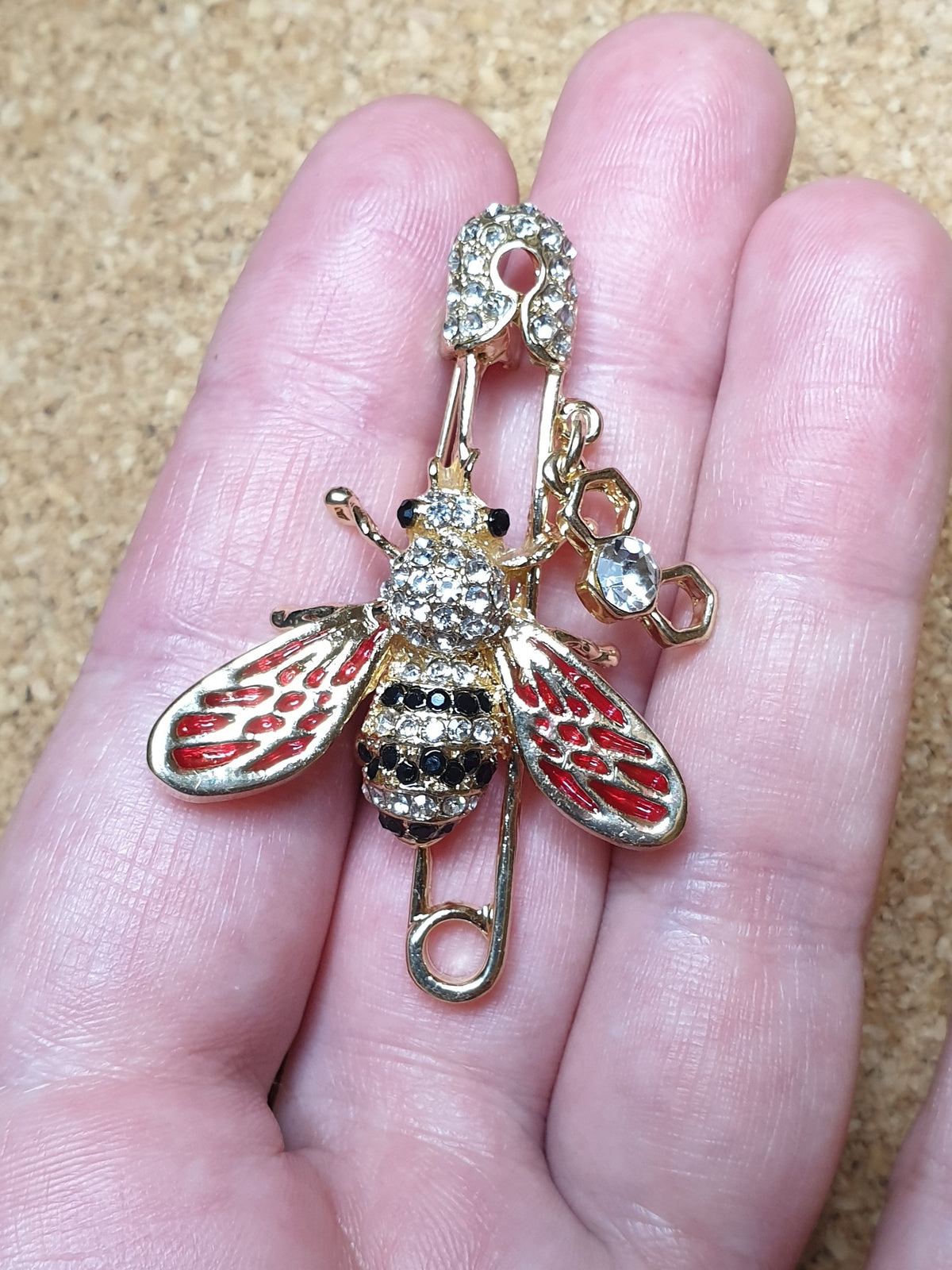 Bee on Pin Brooch