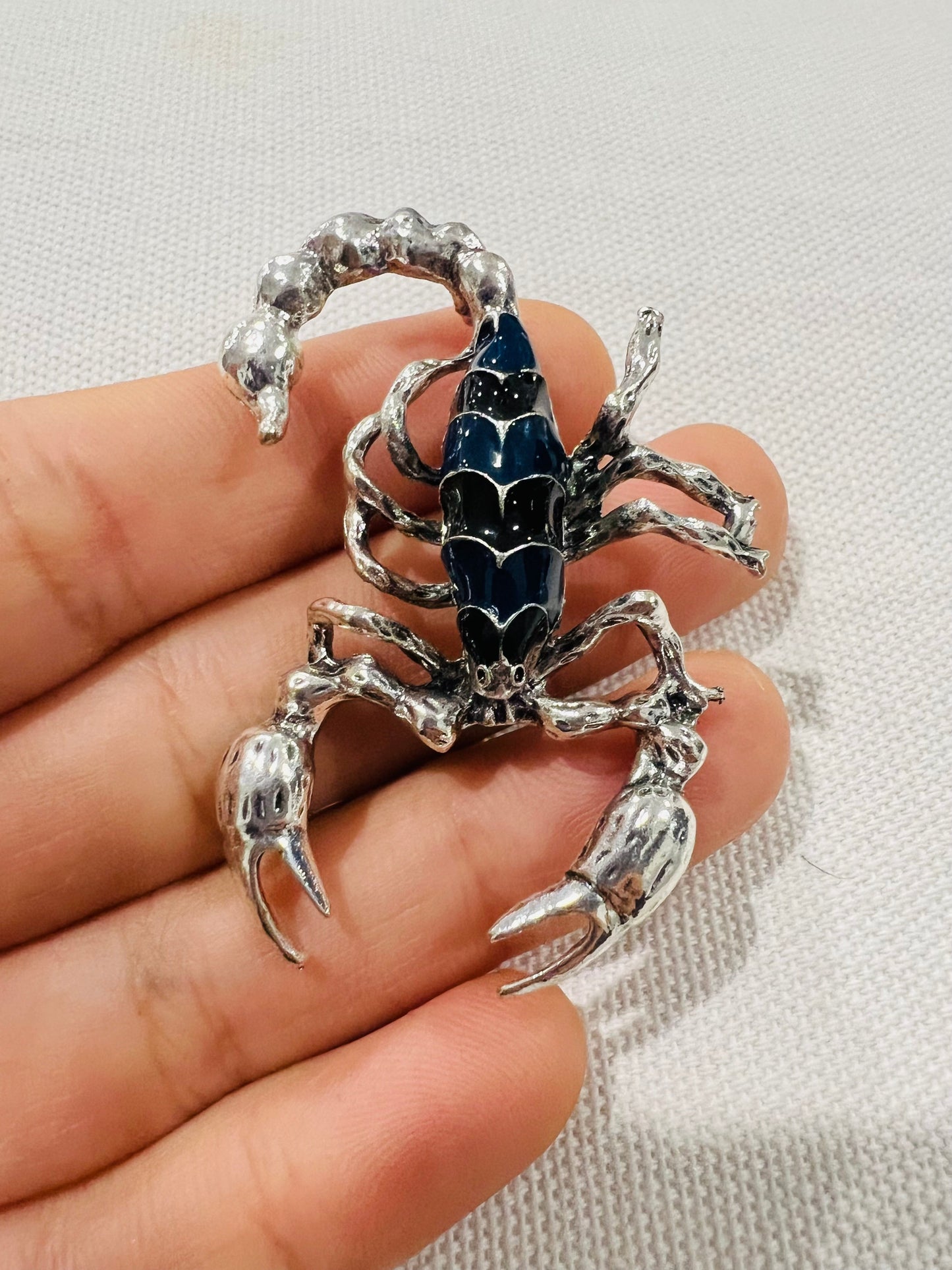 Scorpion Brooch - Striped
