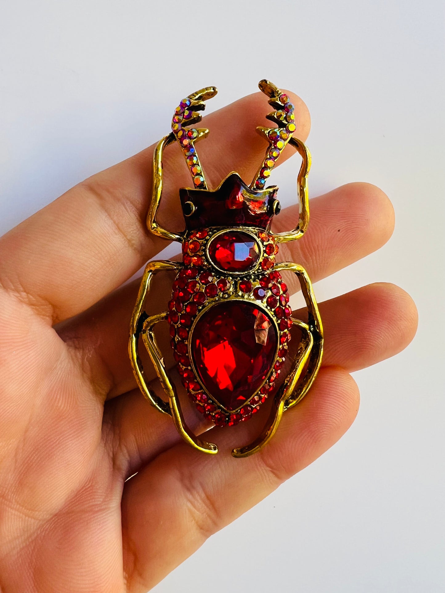 Large Stag Beetle Brooch