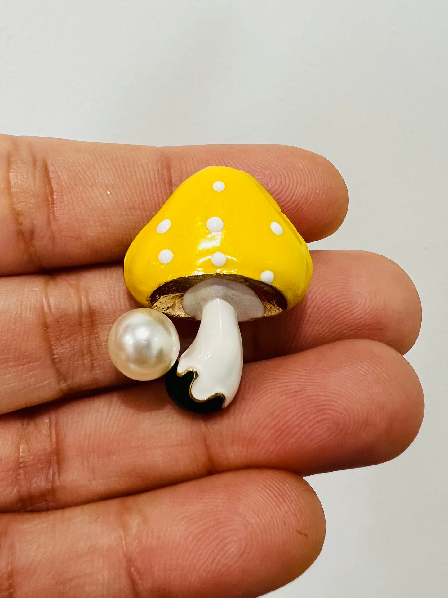 Mushroom Brooch Small