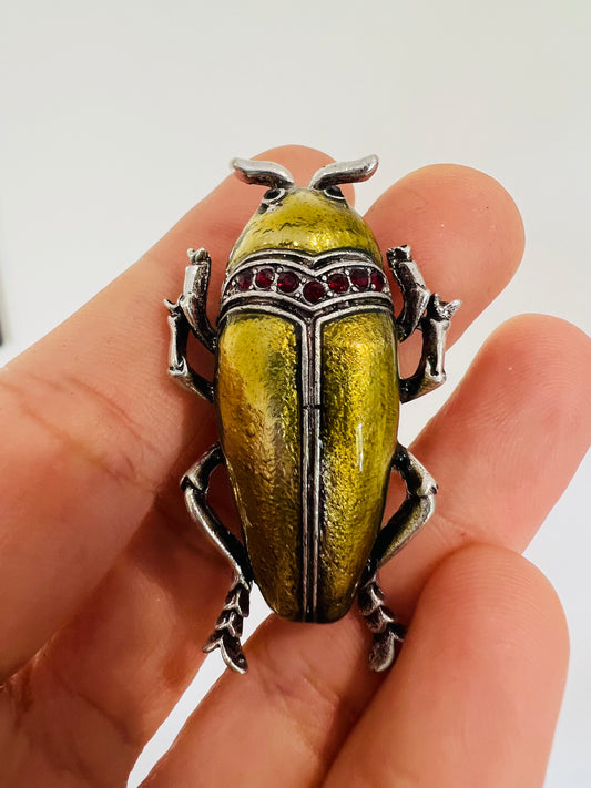 Jewel Beetle Brooch