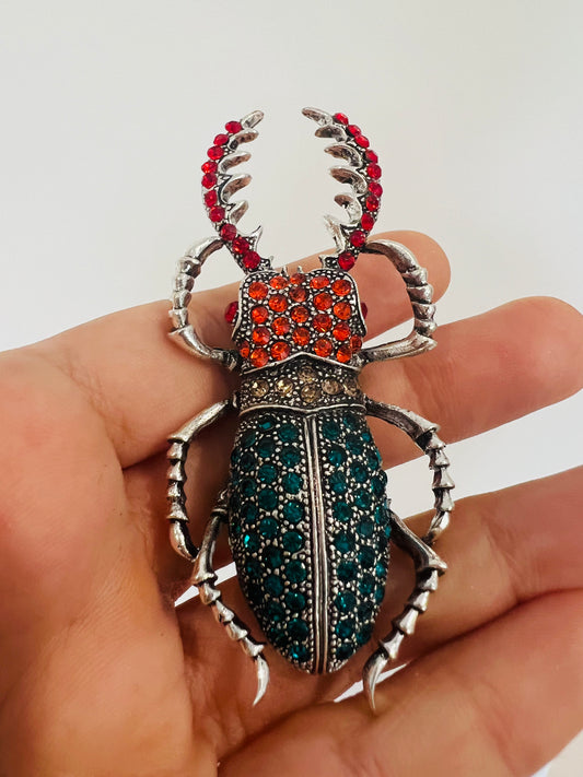 Fashion Stag Beetle Brooch