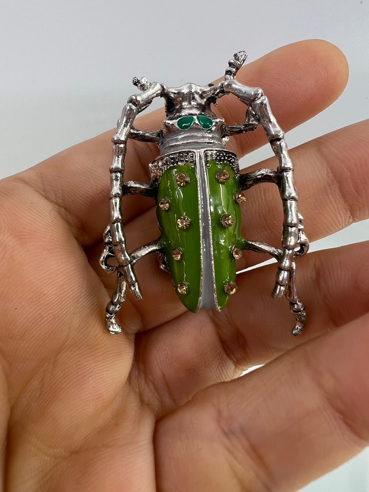 Longhorn Beetle Brooch - Classic