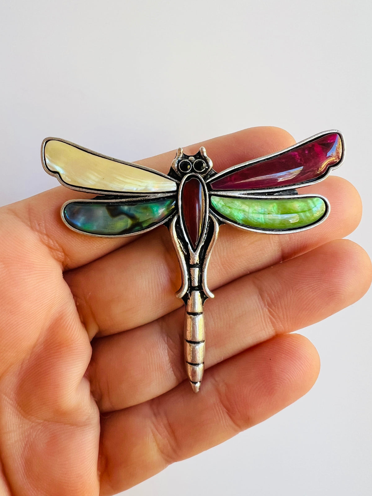 Paua shell Dragonfly Brooch