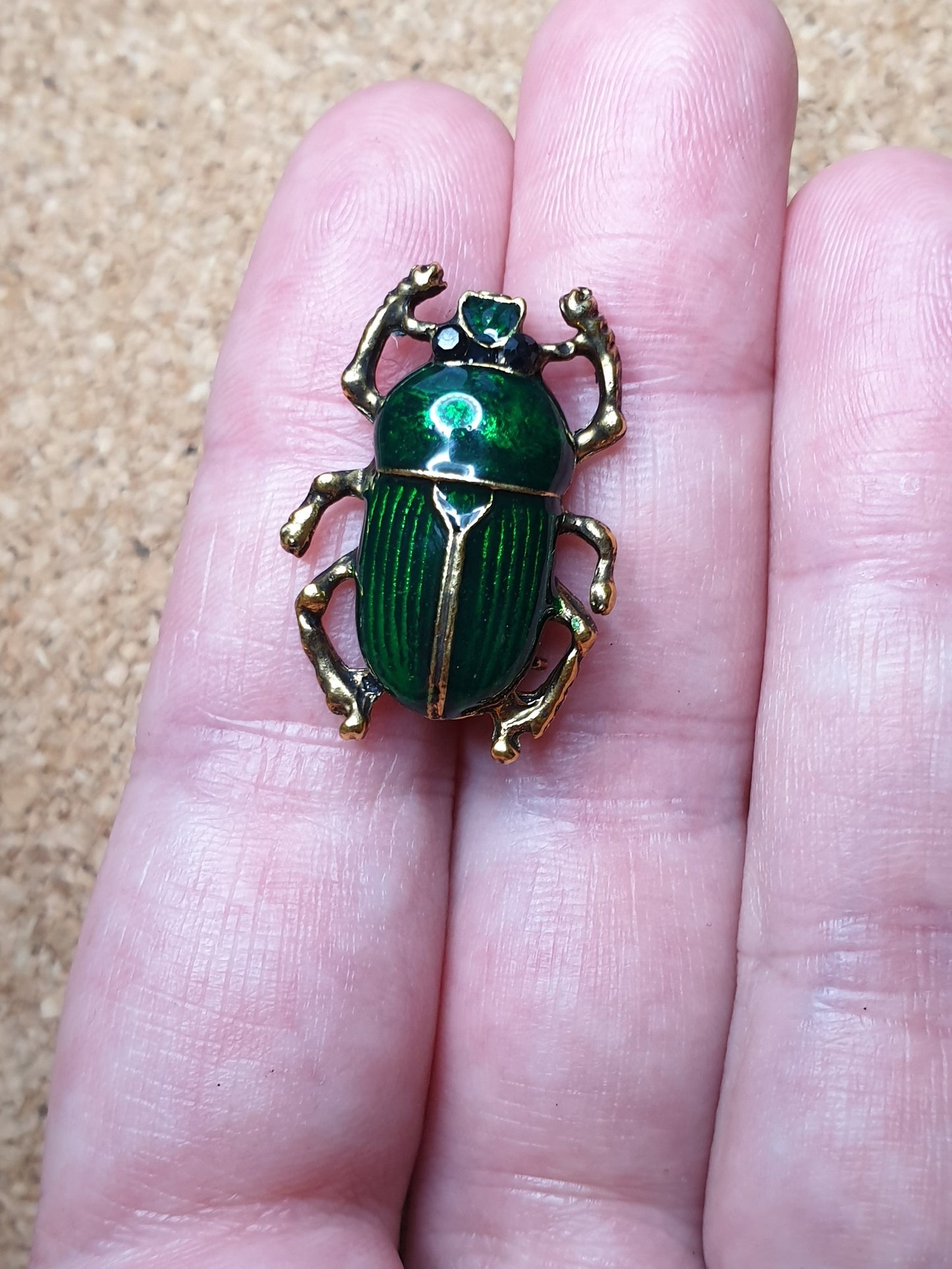Dung Beetle Brooch